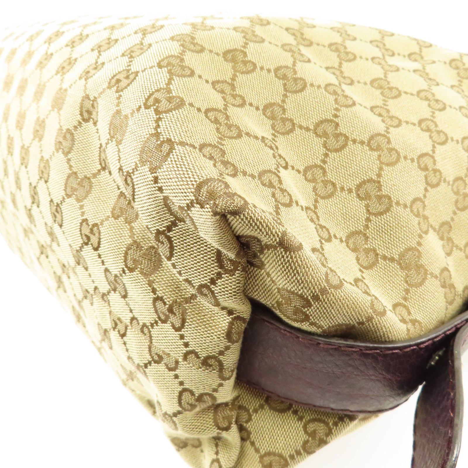 GUCCI 【激減優惠】帆布Tote Bag銀扣手挽袋