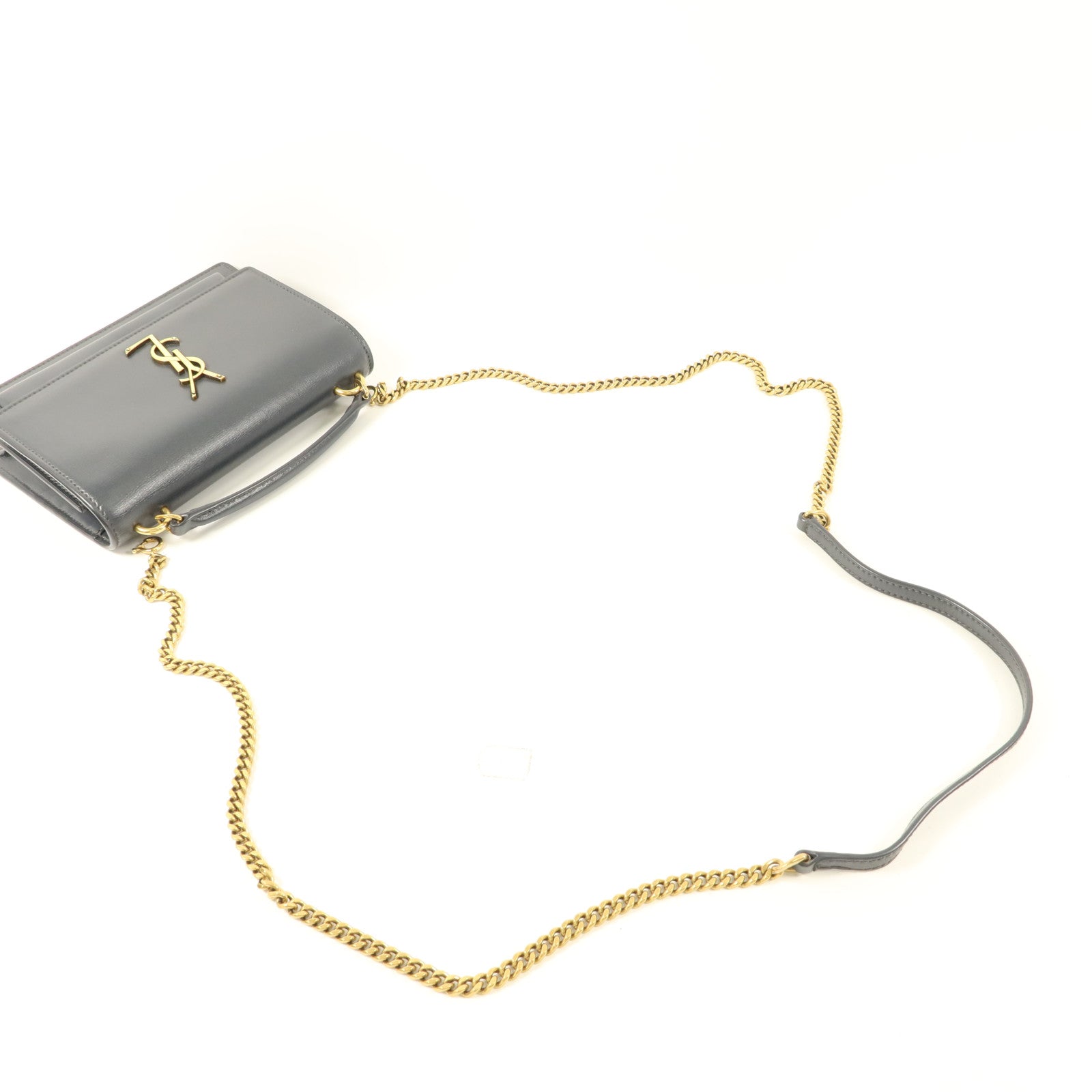 SAINT LAURENT 牛皮皮革Sunset金扣手挽肩背兩用袋