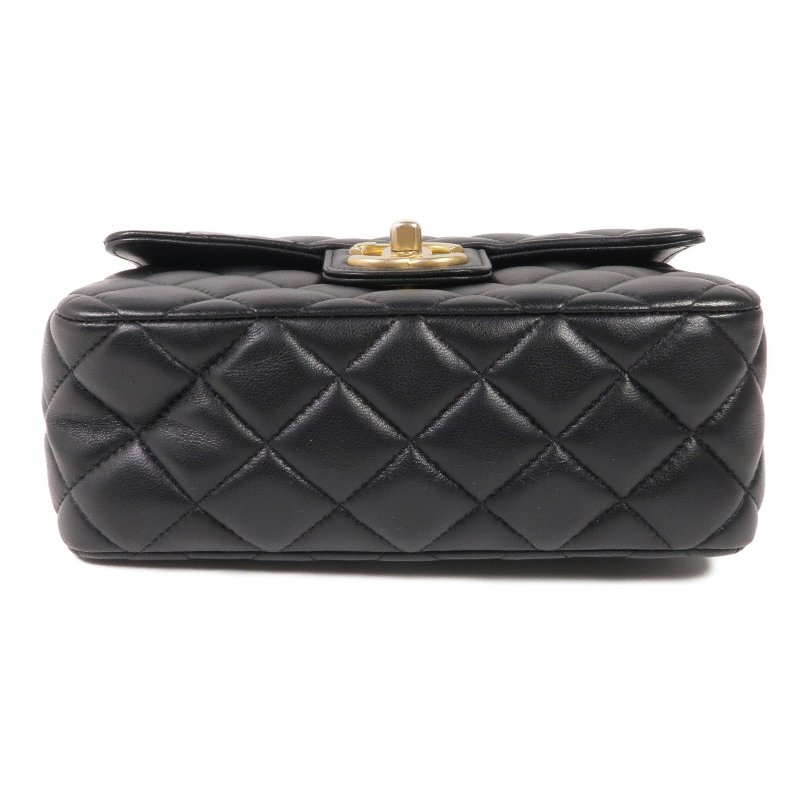 CHANEL 羊皮皮革Chain Shoulder Bag金扣鏈帶肩背袋