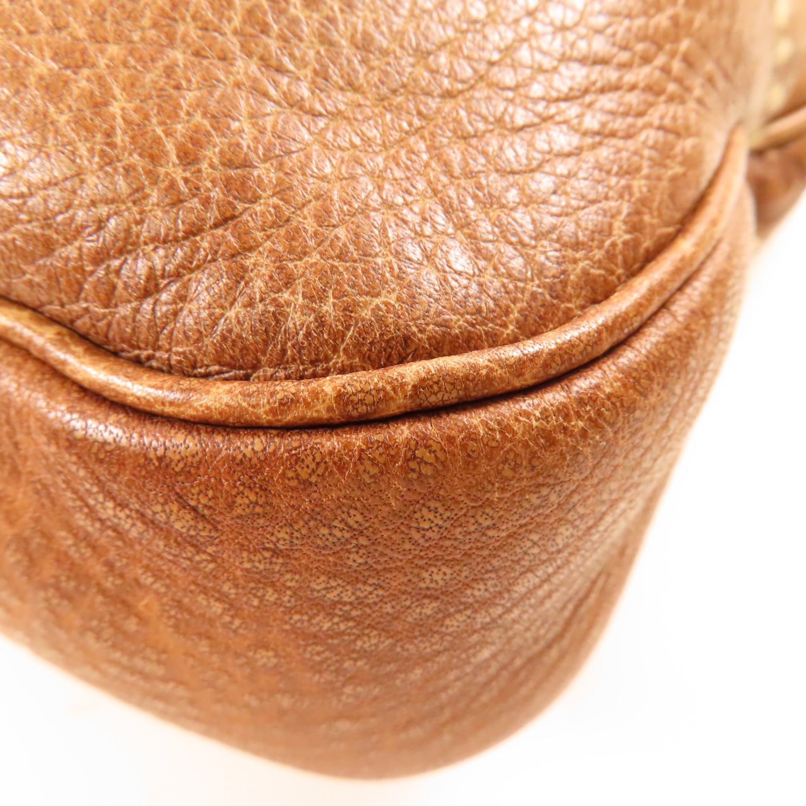 GUCCI GG GHW Jackie Bamboo 2 Way Shoulder Bag Handbag 219725 Leather Brown