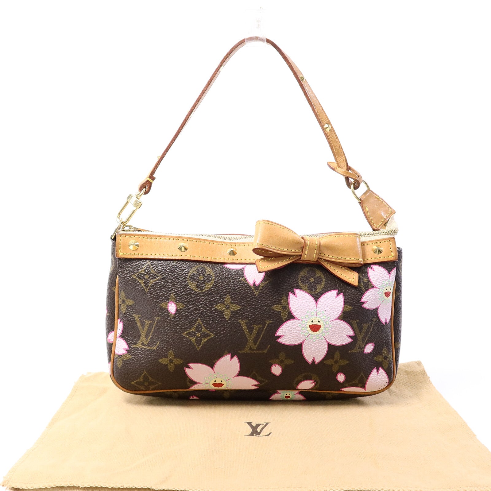 LOUIS VUITTON Monogram Cherry Blossom Pochette手拿包