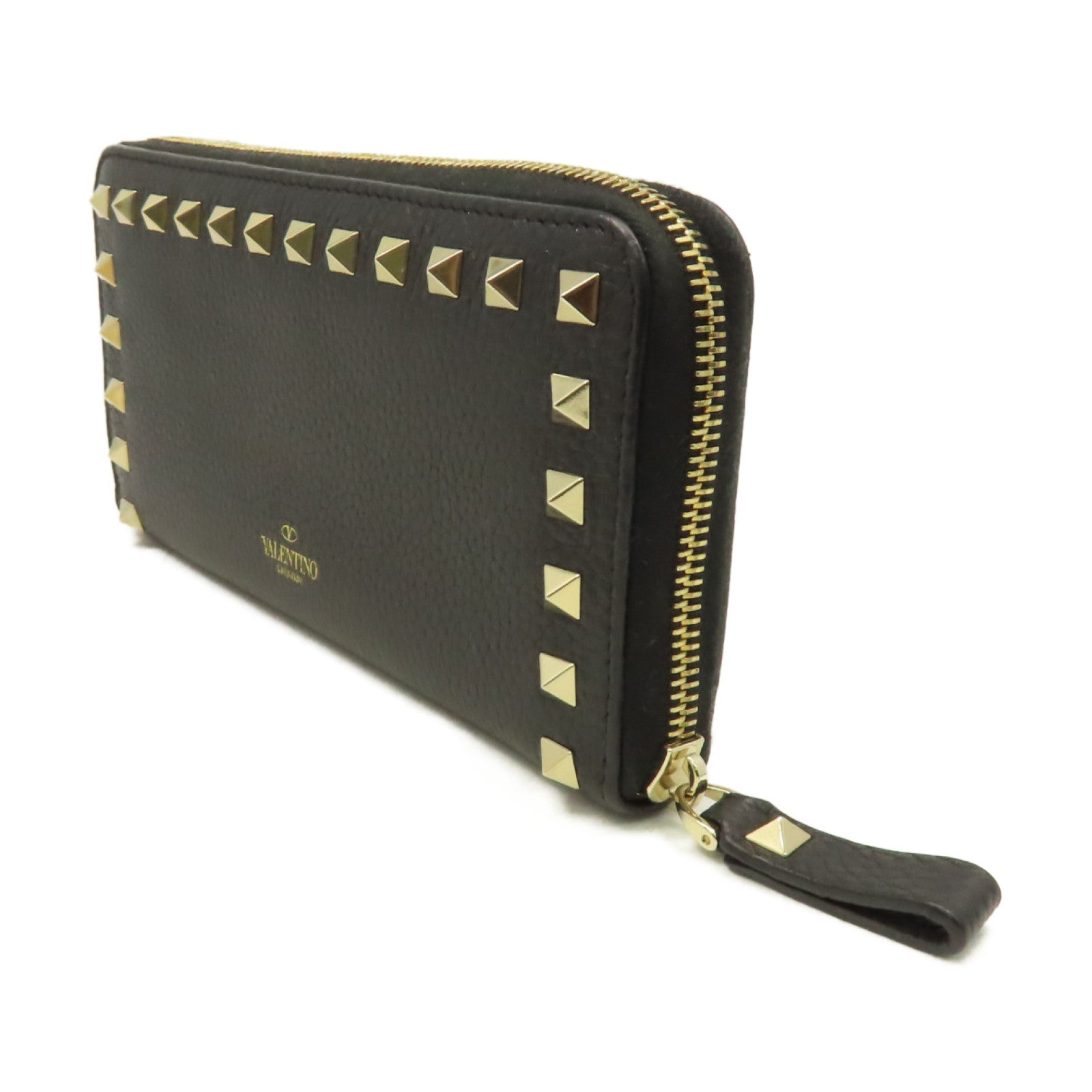 Valentino 【激減優惠】牛皮皮革Zipper Long Wallet拉鏈長錢包