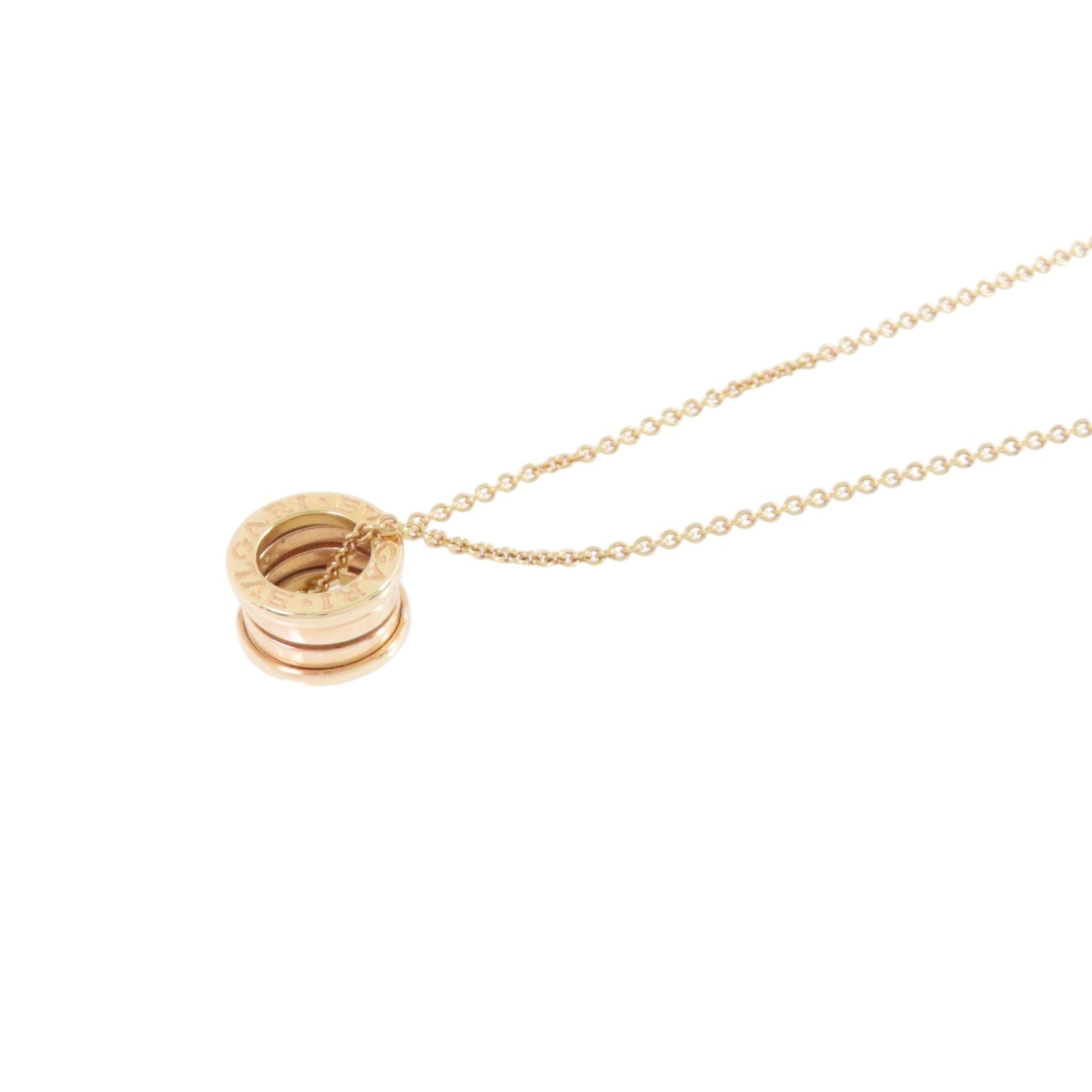 BVLGARI 18K玫瑰金B-zero1 Necklace項鏈