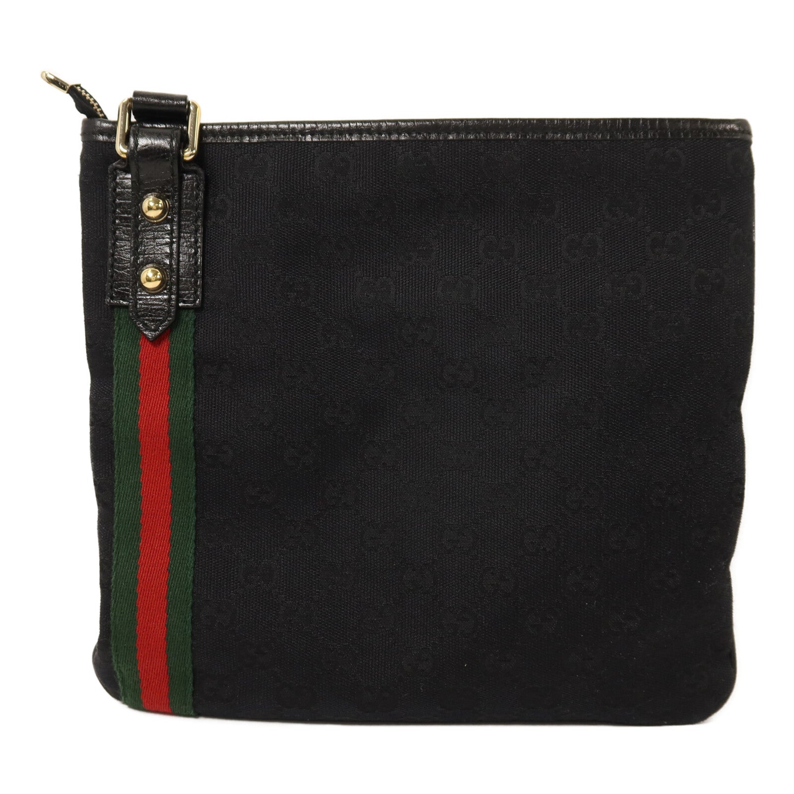 GUCCI 帆布Shoulder Bag金扣肩背袋