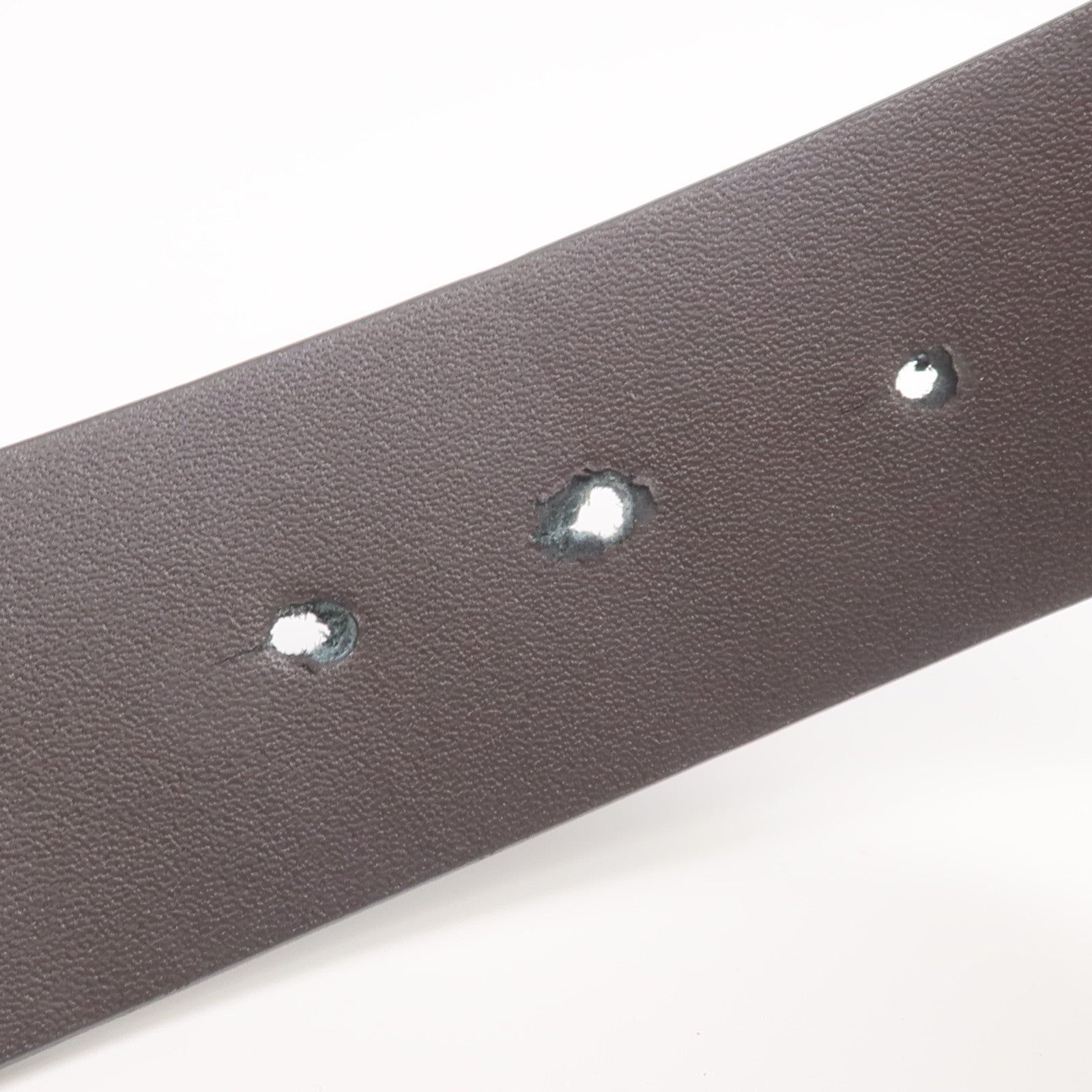 BURBERRY 牛皮皮革Belt銀扣皮帶