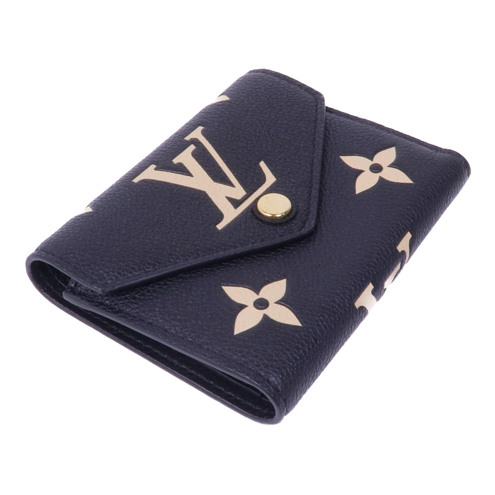 LOUIS VUITTON Monogram Empreinte Victorine Wallet金扣錢包