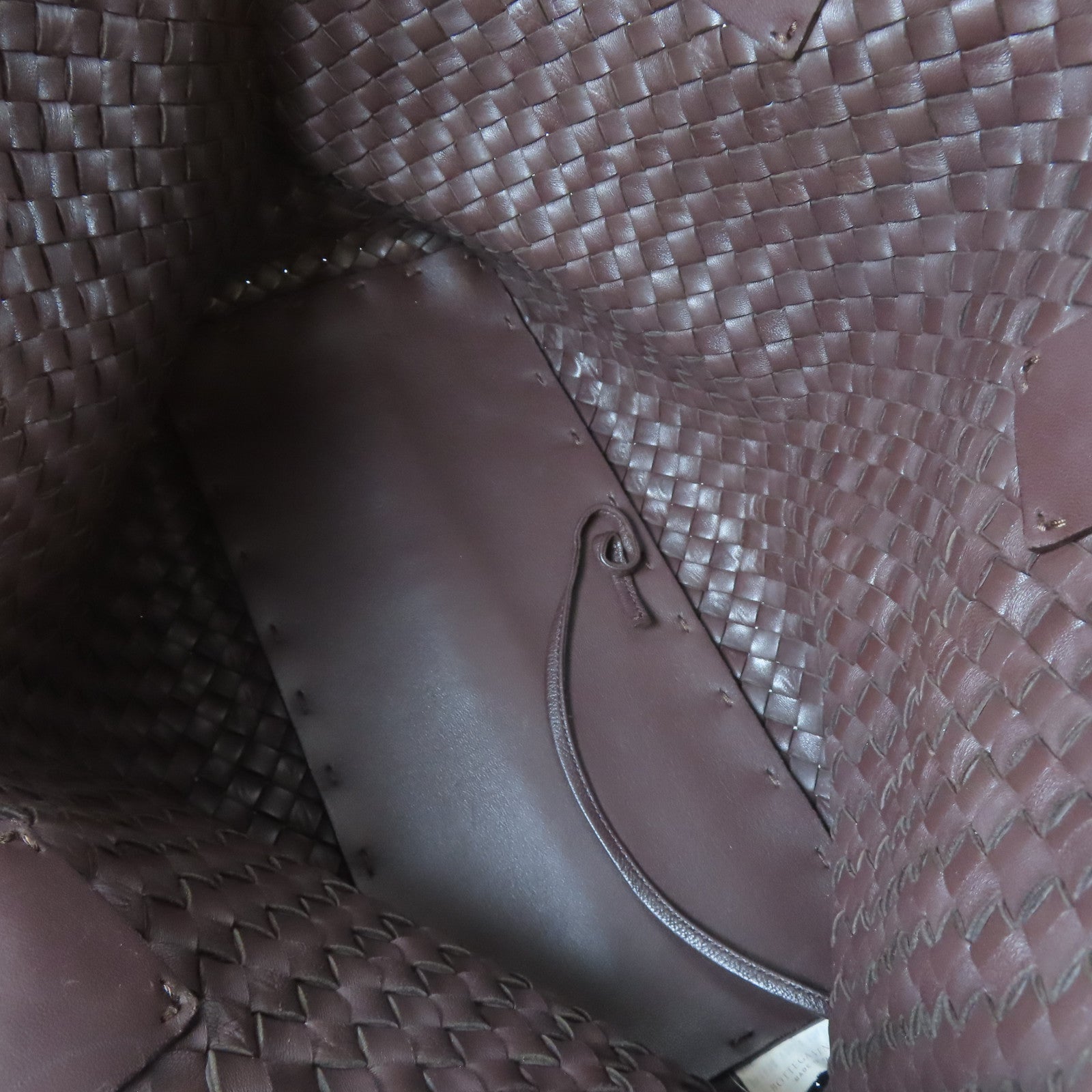 BOTTEGA VENETA 織紋皮革Tote Bag手挽袋啡色