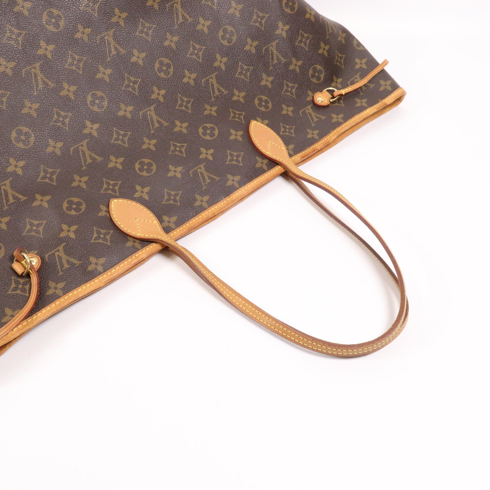 LOUIS VUITTON Monogram Neverfull GM金扣手挽袋