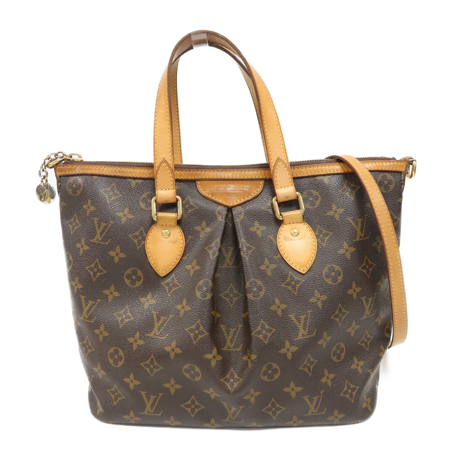 LOUIS VUITTON 【激減優惠】Monogram Palermo PM金扣手挽肩背兩用袋啡色