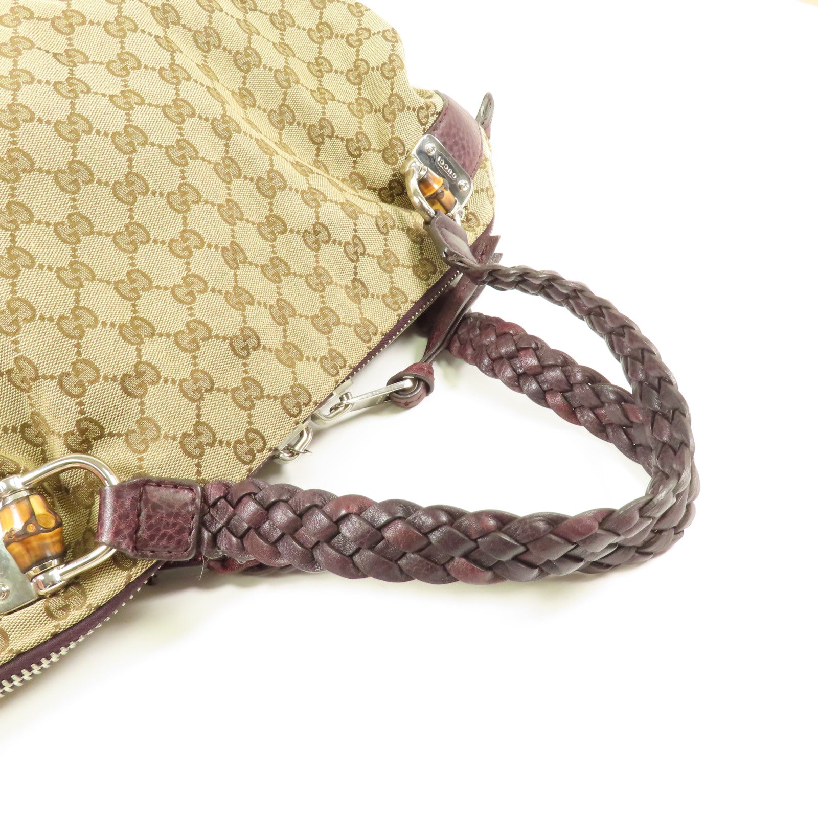 GUCCI GG SHW Tote Bag Canvas 232927 Brown