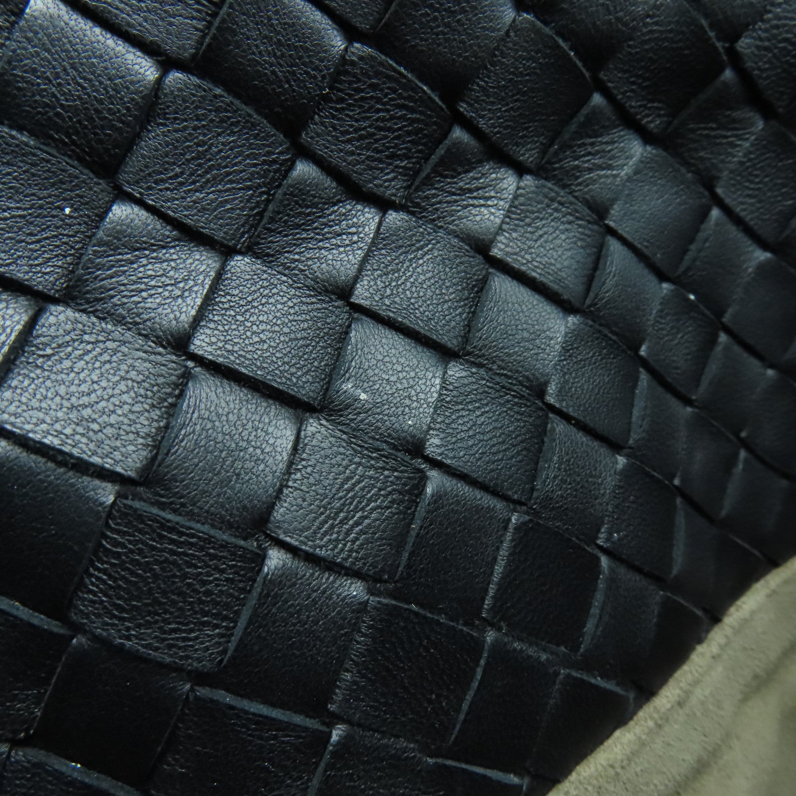 BOTTEGA VENETA 织纹皮革Shoulder Bag肩背袋黑色