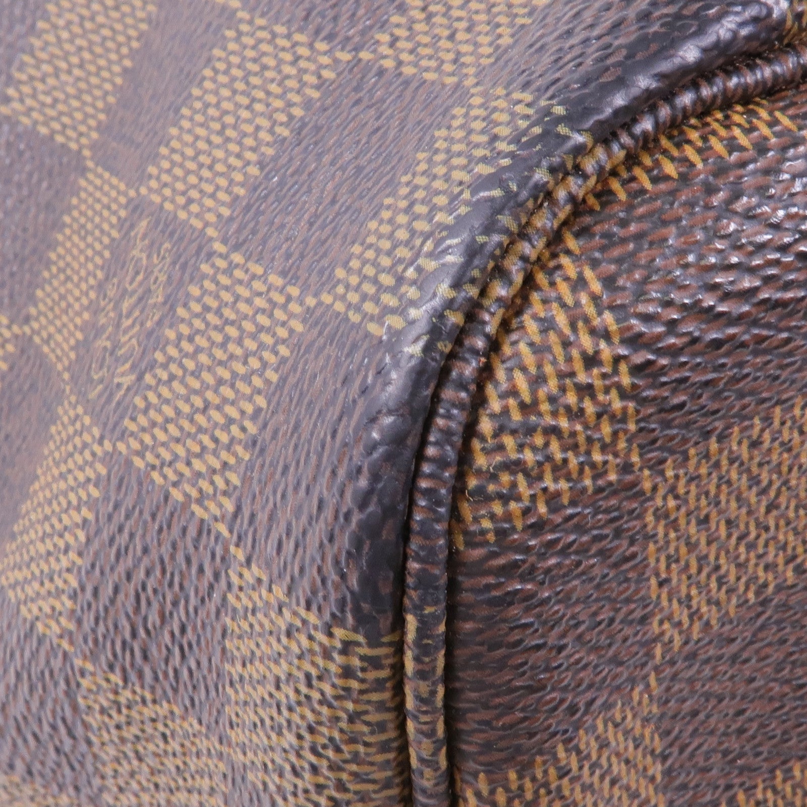 LOUIS VUITTON Damier Neverfull MM金扣肩背袋/手挽袋