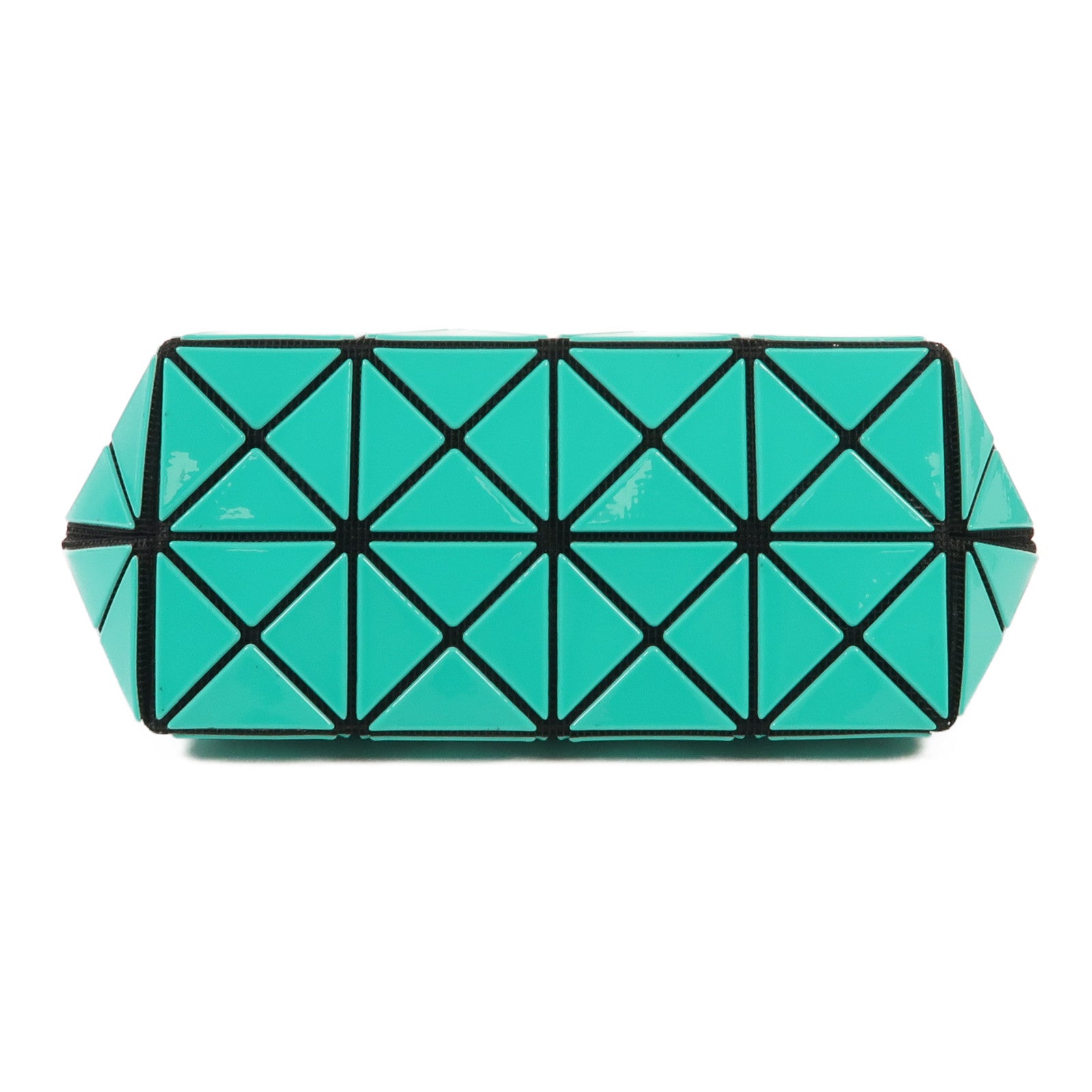 BAO BAO ISSEYMIYAKE PVC Clutch 4x6銀扣手拿包