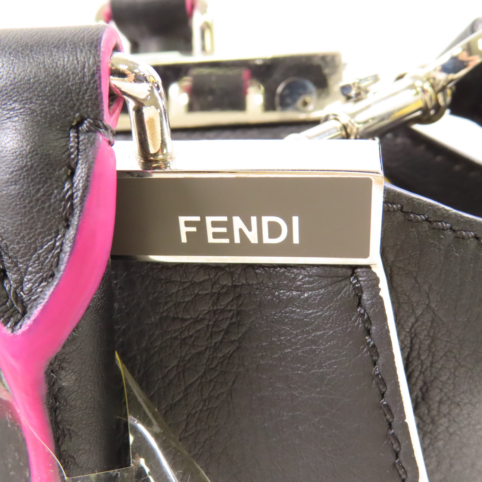 FENDI 牛皮皮革3Jours銀扣手挽肩背兩用袋