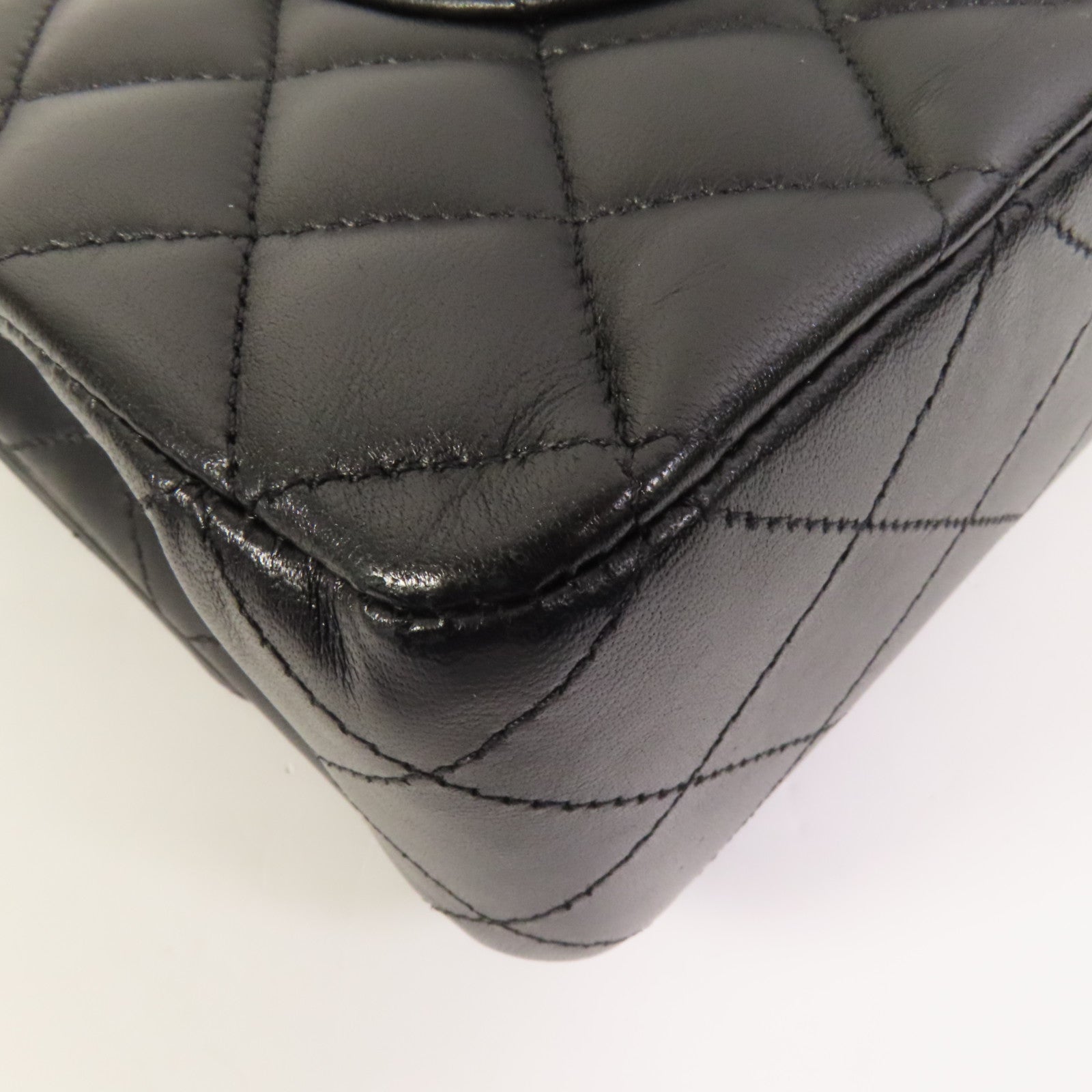CHANEL 【激減優惠】羊皮皮革Classic 25銀扣鏈帶肩背袋
