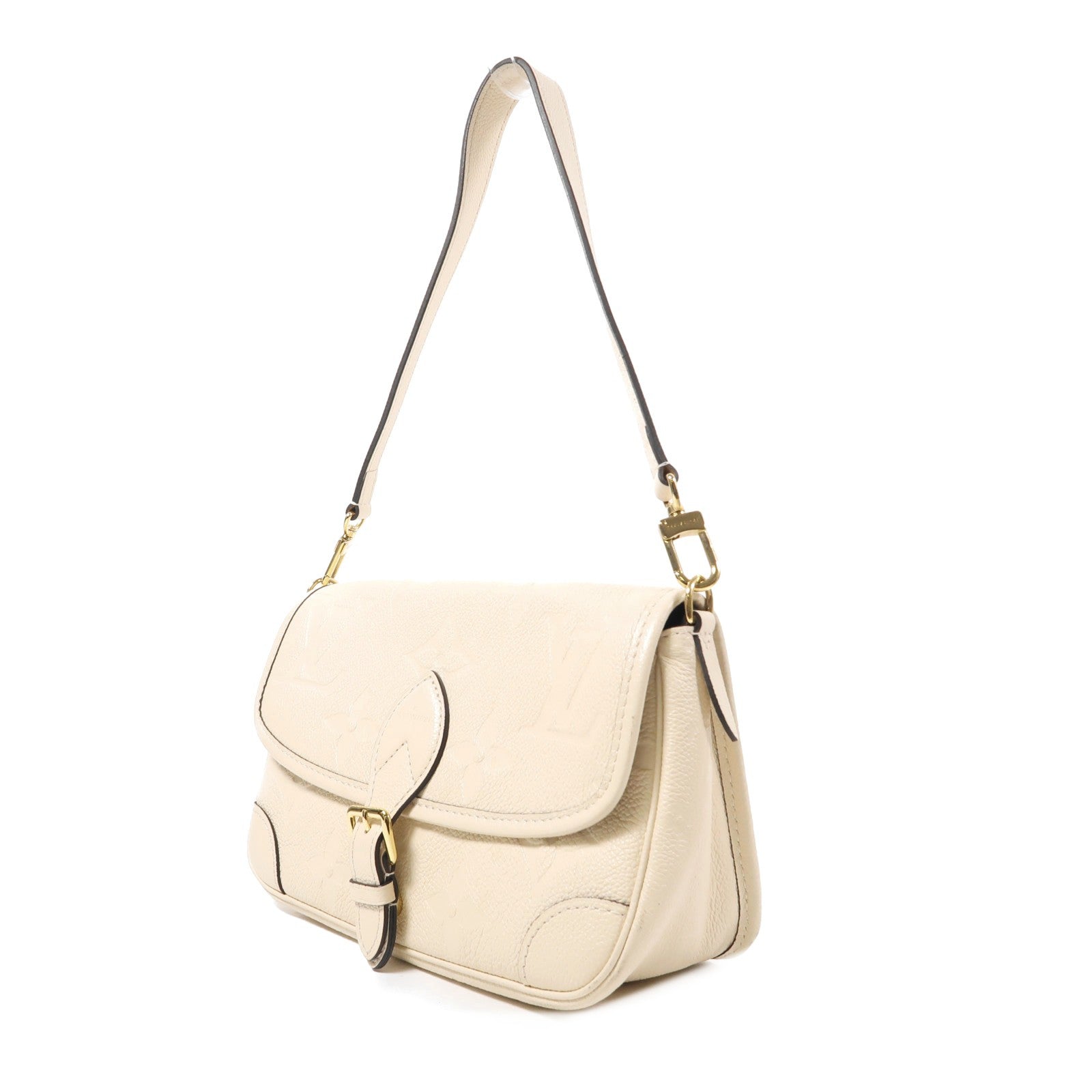 LOUIS VUITTON LV GHW Diane 2 Way Shoulder Bag M46388 Monogram Empreinte Beige