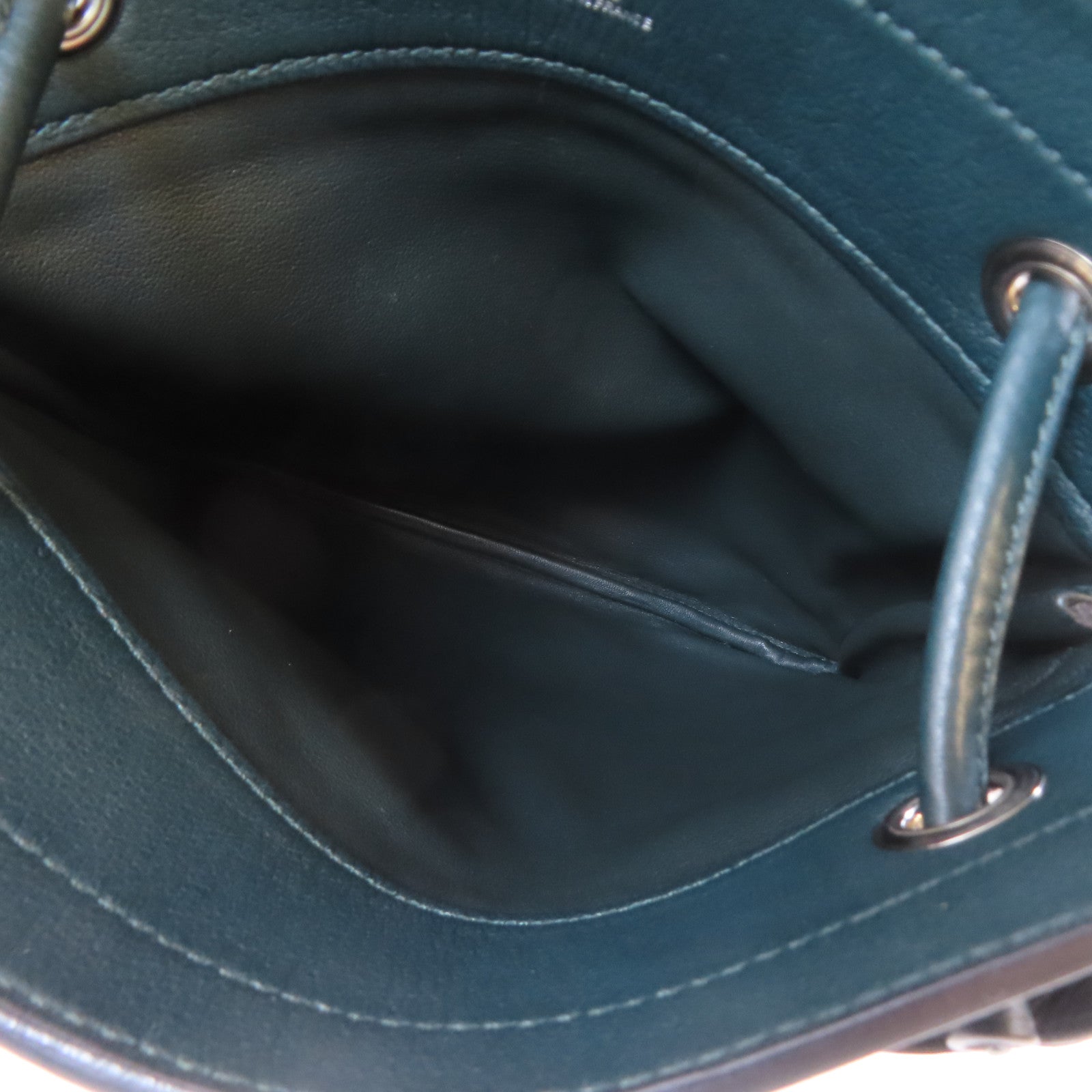 HERMES Swift皮革Sac Aline Mini Bag銀扣肩背袋Vert Cypres/綠色