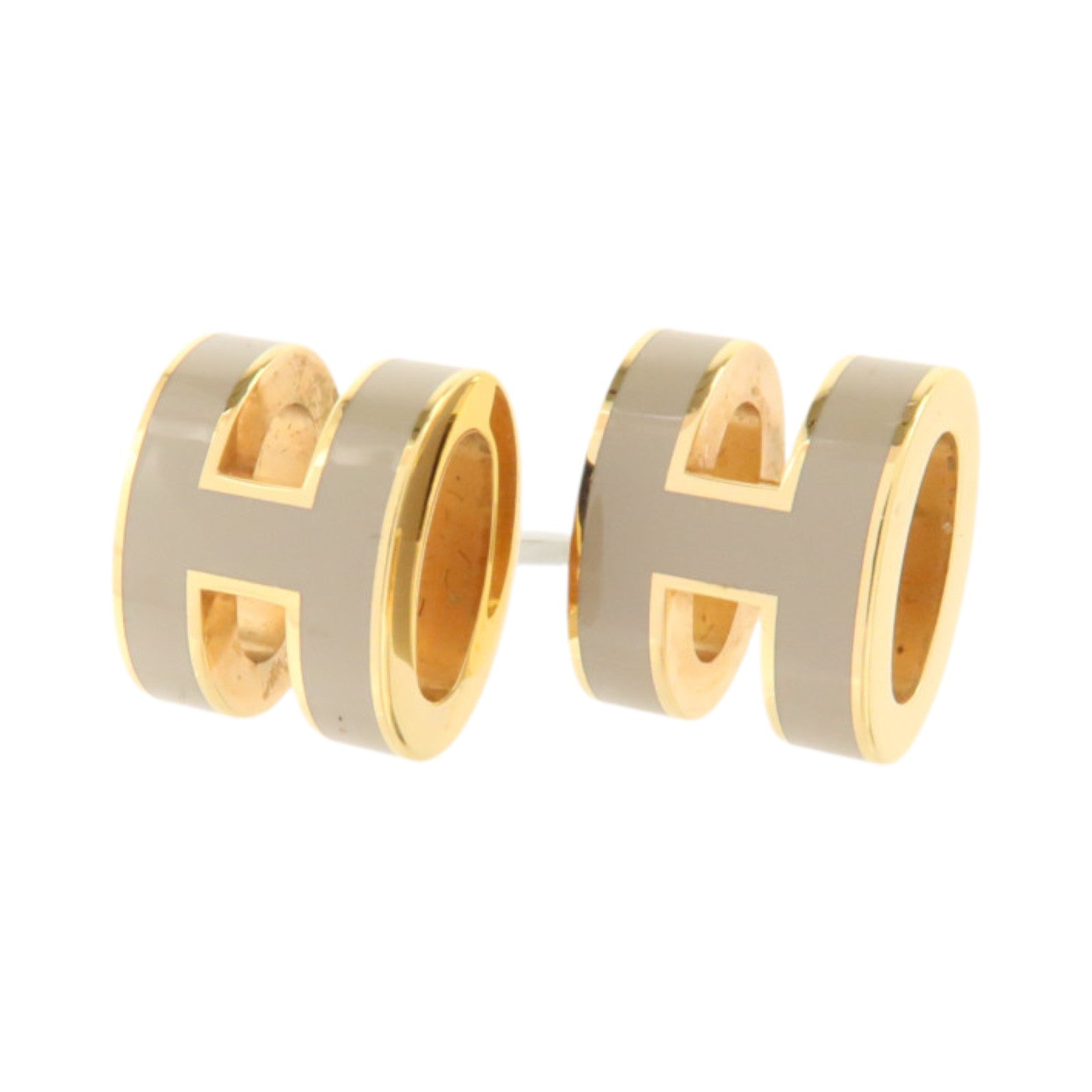 HERMES 金屬/琺瑯Mini Pop H Earrings耳環