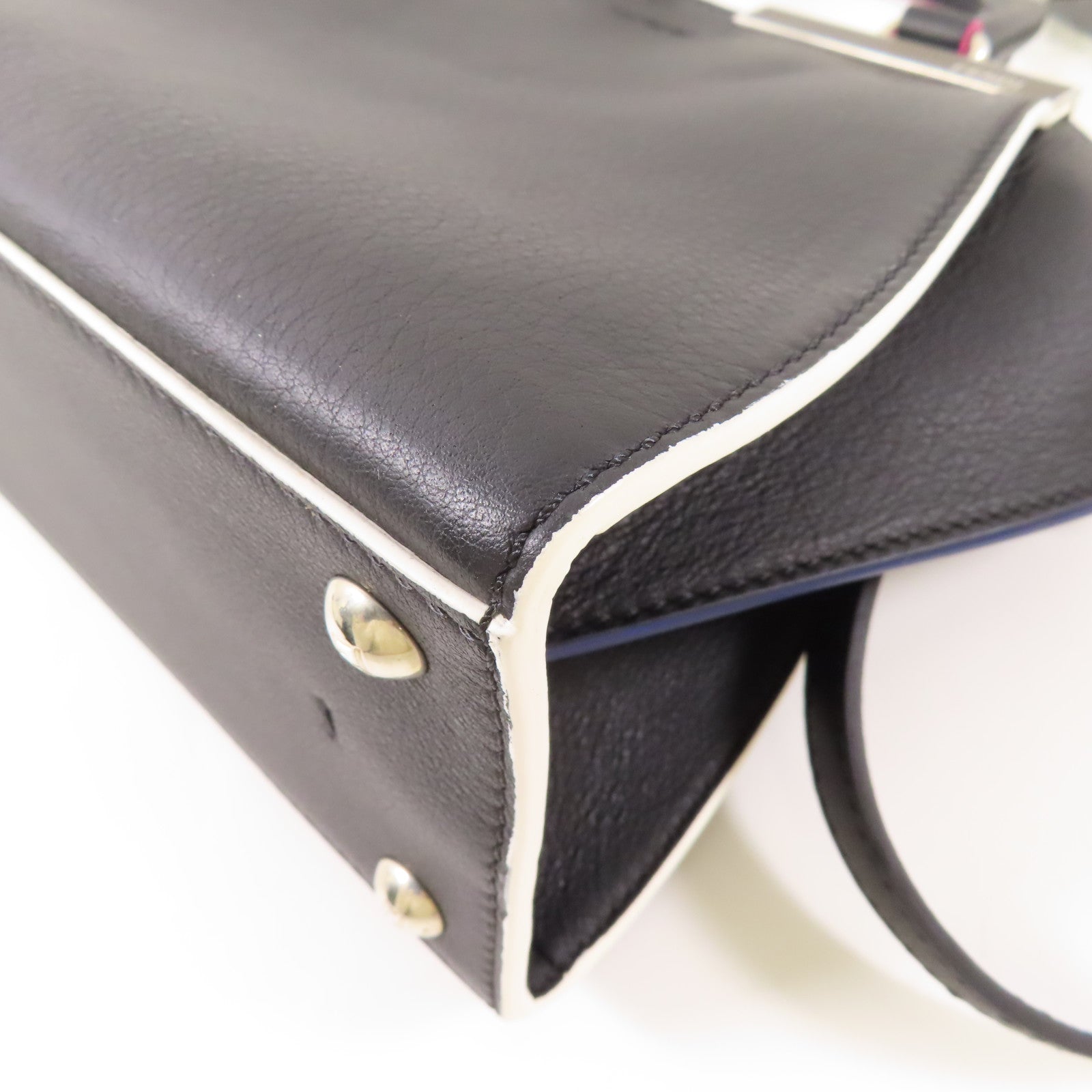 FENDI 牛皮皮革3Jours銀扣手挽肩背兩用袋