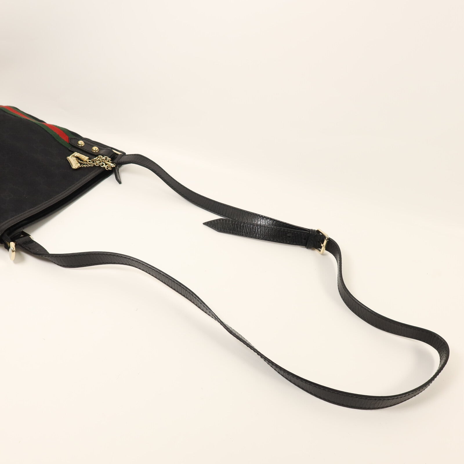 GUCCI 帆布Shoulder Bag金扣肩背袋