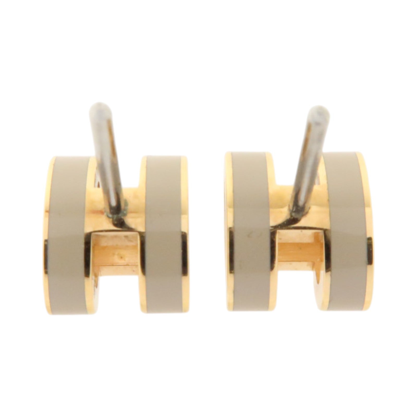 HERMES 金屬/琺瑯Mini Pop H Earrings耳環