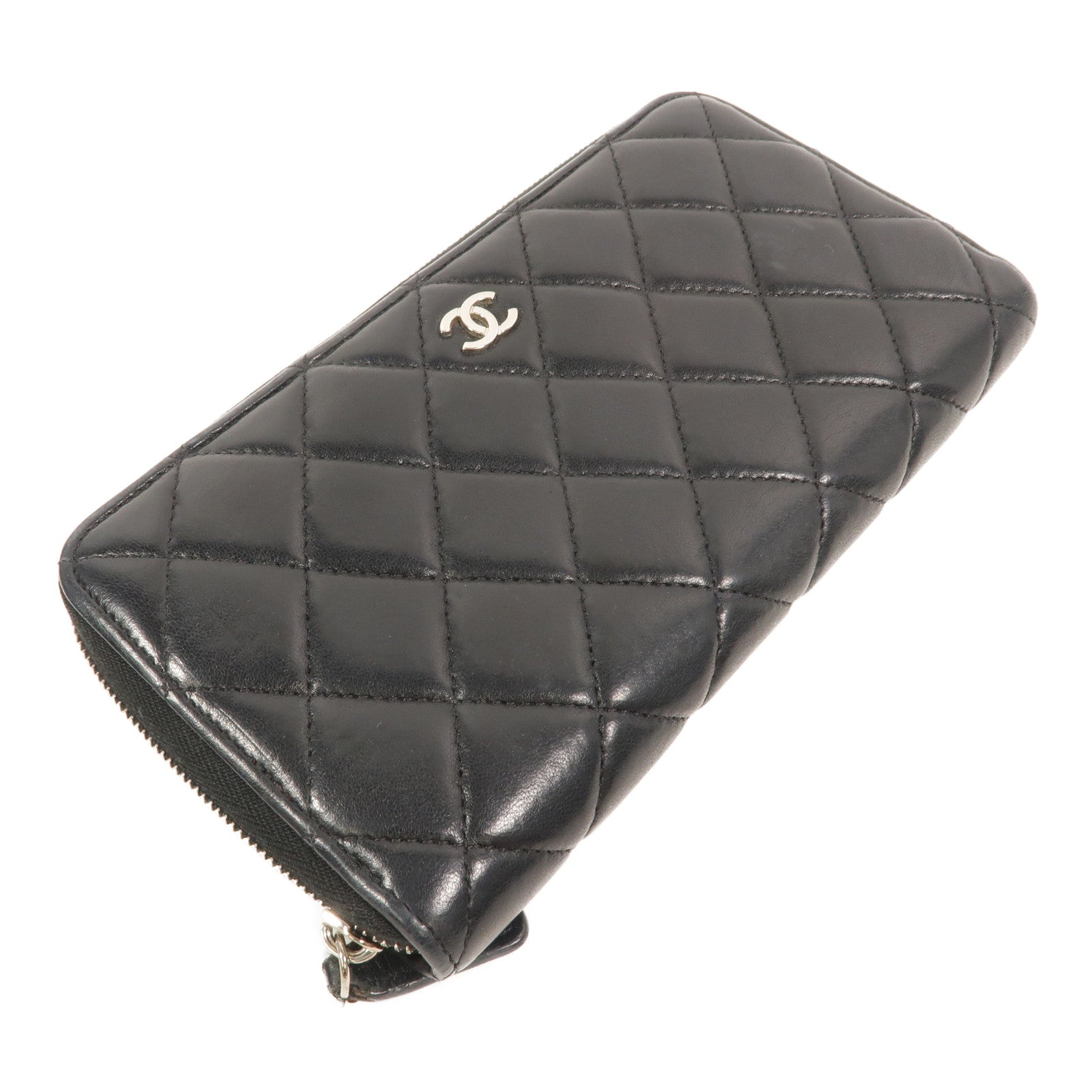CHANEL 羊皮皮革Zipper Long Wallet長錢包