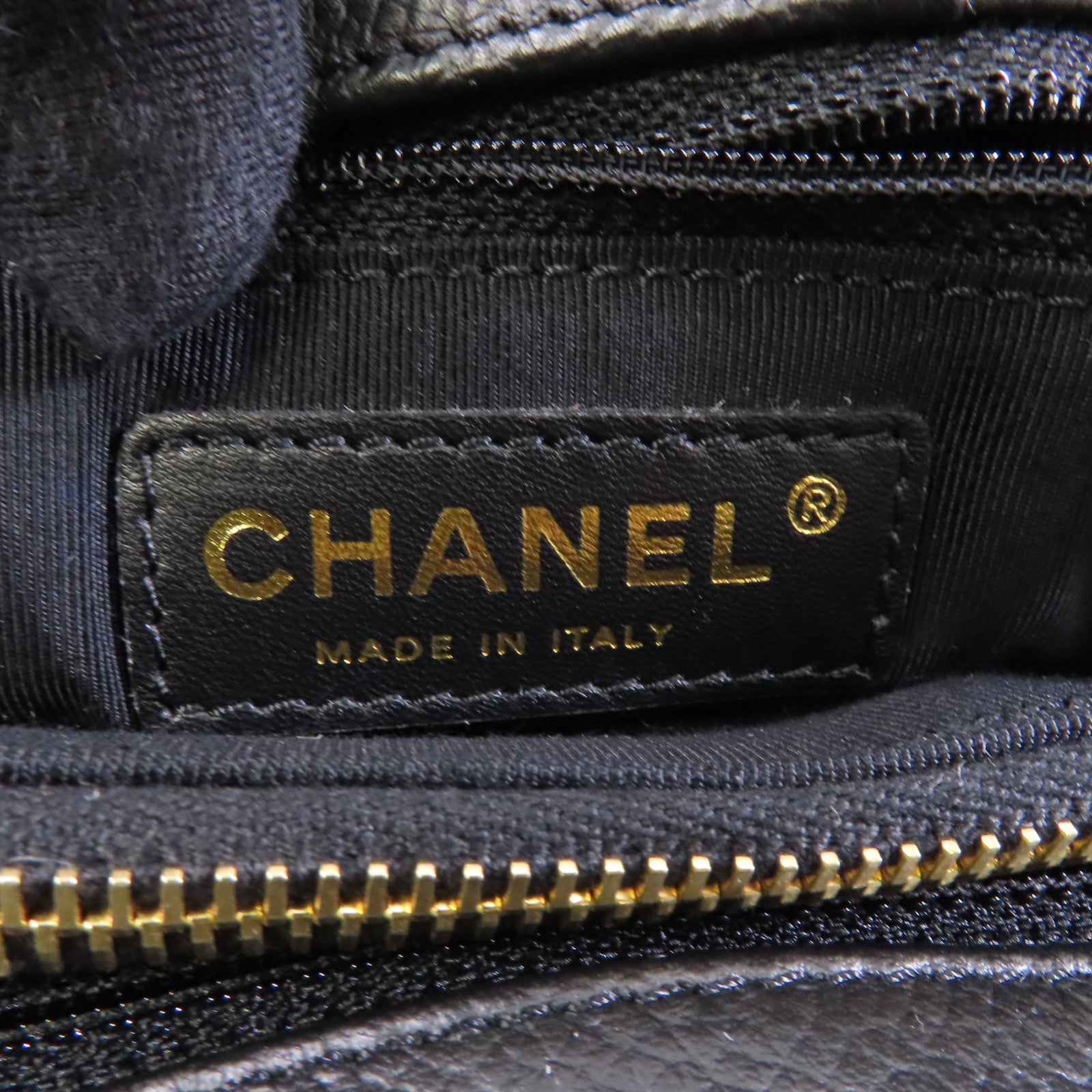 CHANEL 牛皮皮革2way Shoulder Bag金扣手挽肩背兩用袋黑色