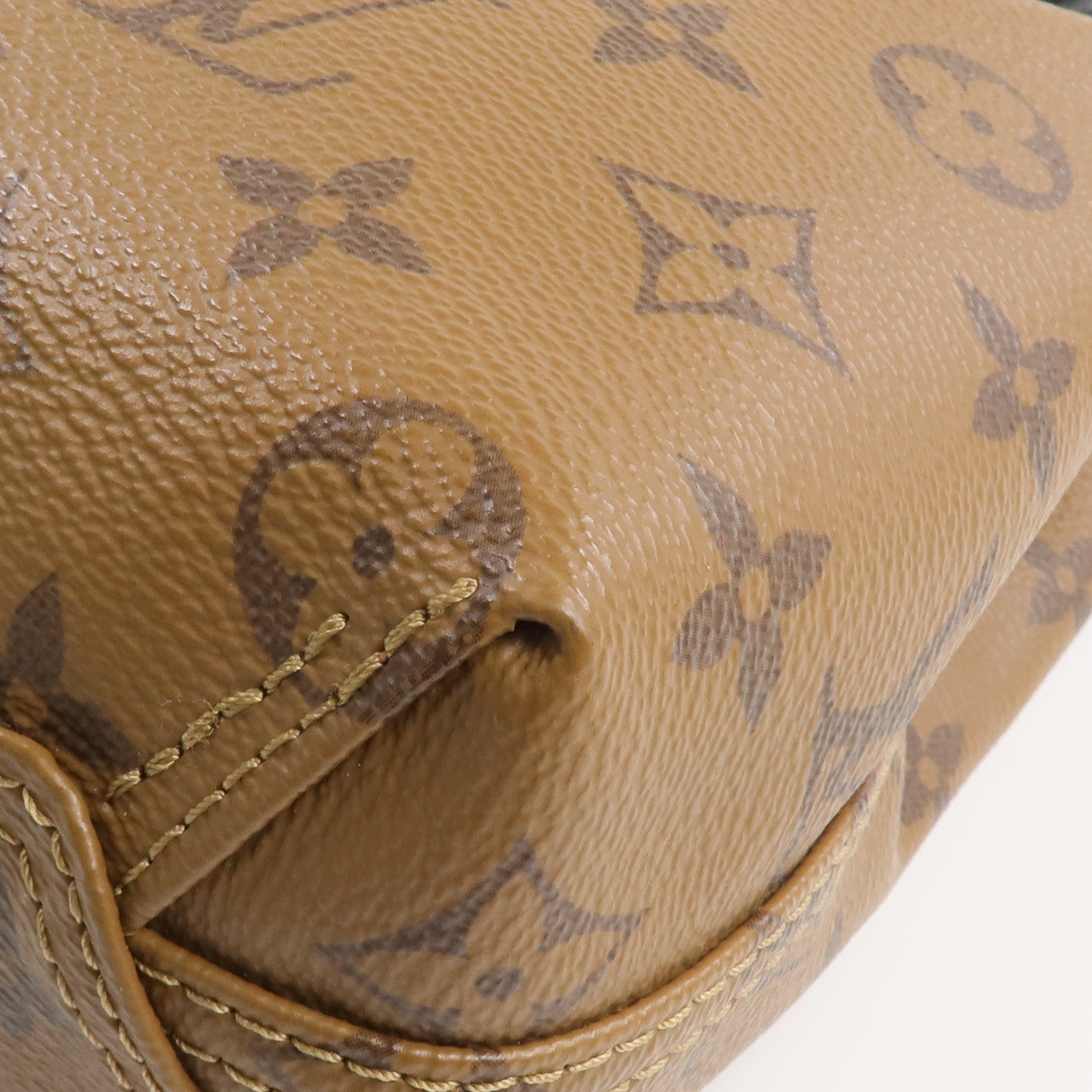 LOUIS VUITTON Monogram Reverse Atlantis BB金扣手挽肩背兩用袋