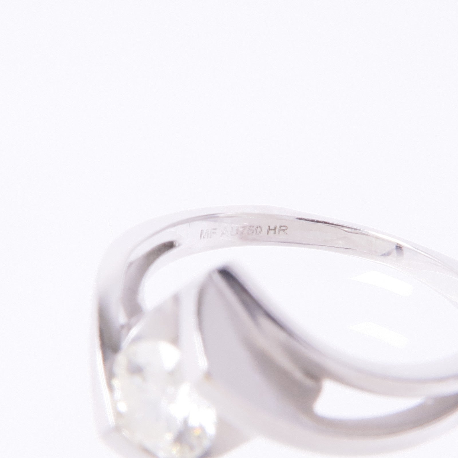 JEWELRY 【激減優惠】18K白金Diamond Ring鑽石戒指US#5.5