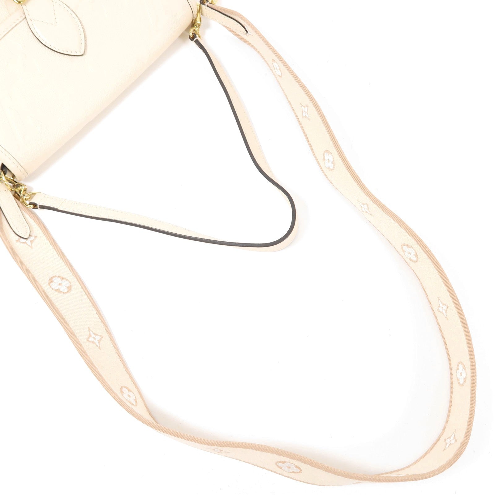 LOUIS VUITTON LV GHW Diane 2 Way Shoulder Bag M46388 Monogram Empreinte Beige