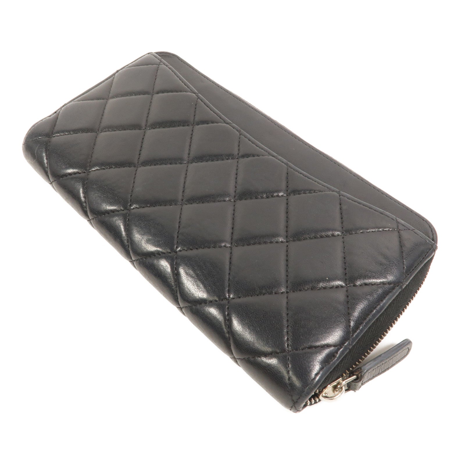 CHANEL 羊皮皮革Zipper Long Wallet長錢包
