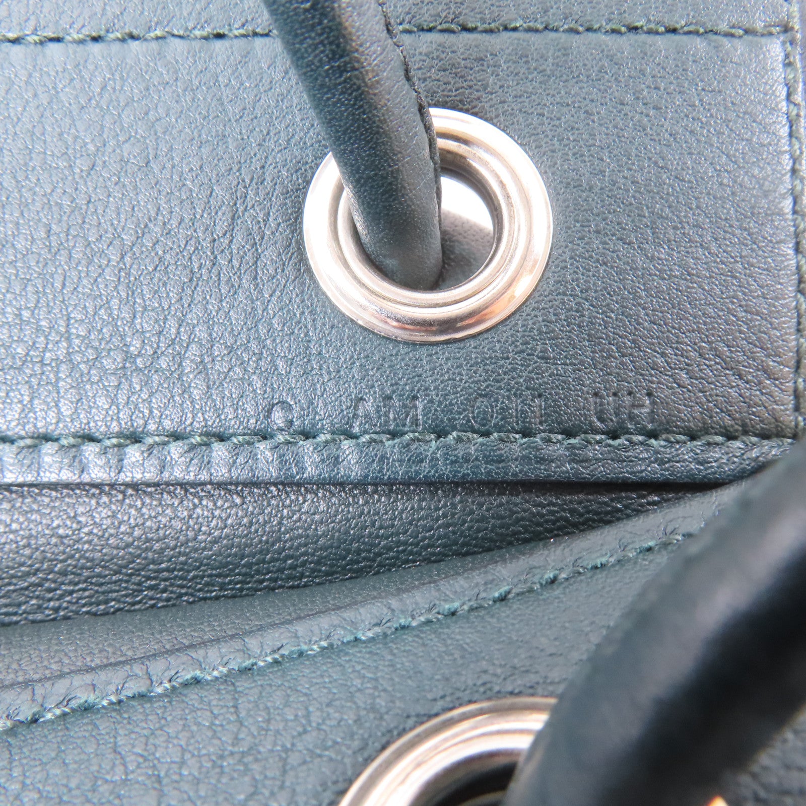 HERMES Swift皮革Sac Aline Mini Bag銀扣肩背袋Vert Cypres/綠色