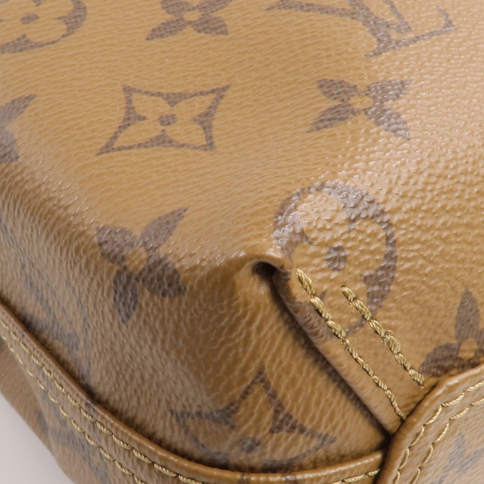 LOUIS VUITTON Monogram Reverse Atlantis BB金扣手挽肩背兩用袋