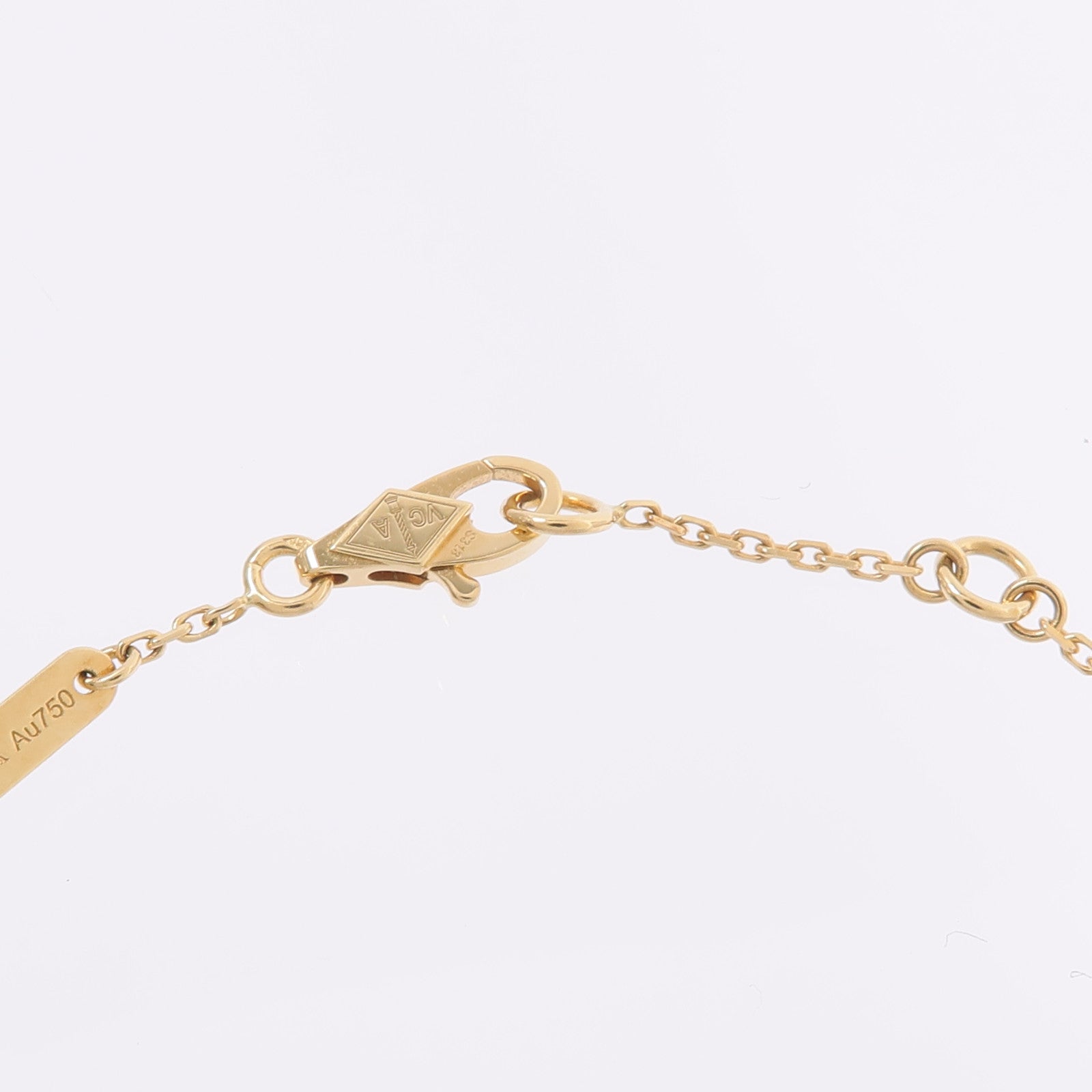 Van Cleef & Arpels 18K黃金/珍珠母貝Sweet Alhambra手鏈