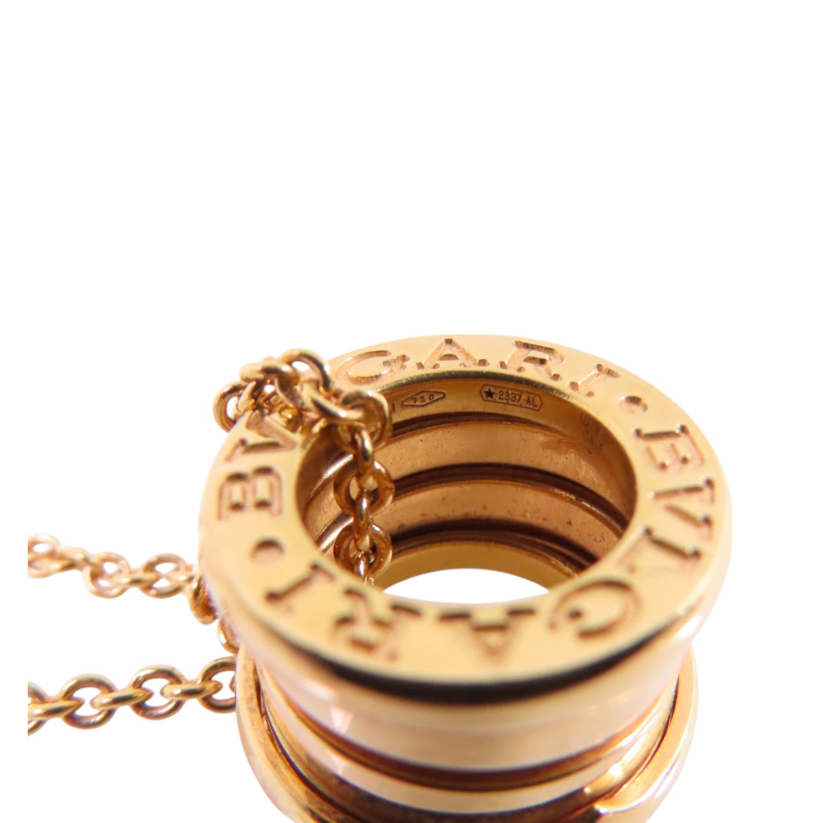 BVLGARI 18K玫瑰金B-zero1 Necklace項鏈