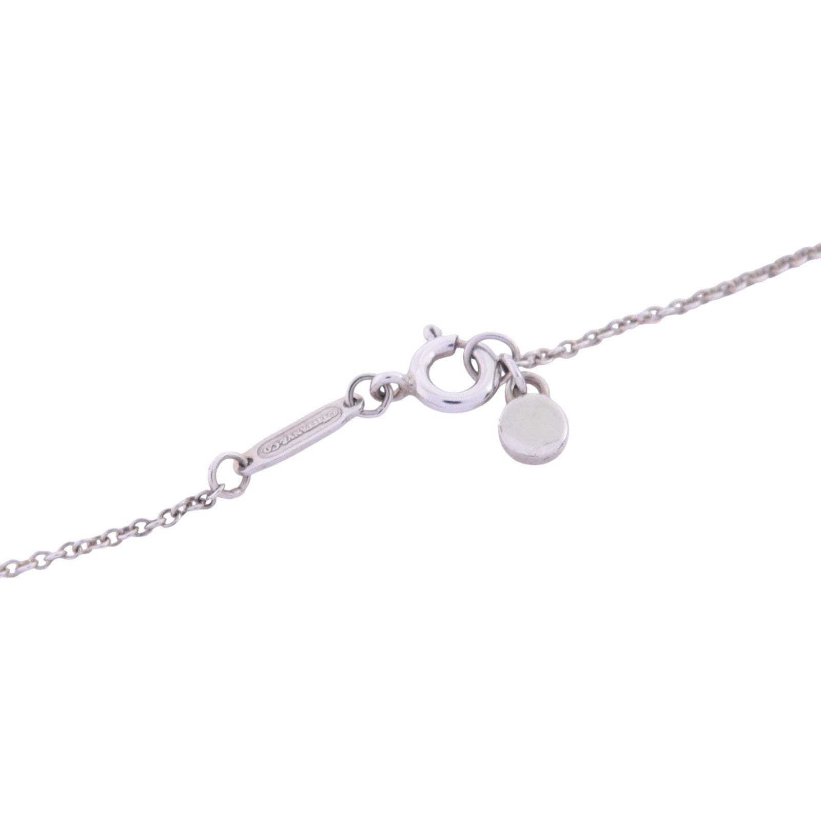 TIFFANY＆CO 925純銀Return To Tiffany Double Round Tag Necklace銀扣項鏈