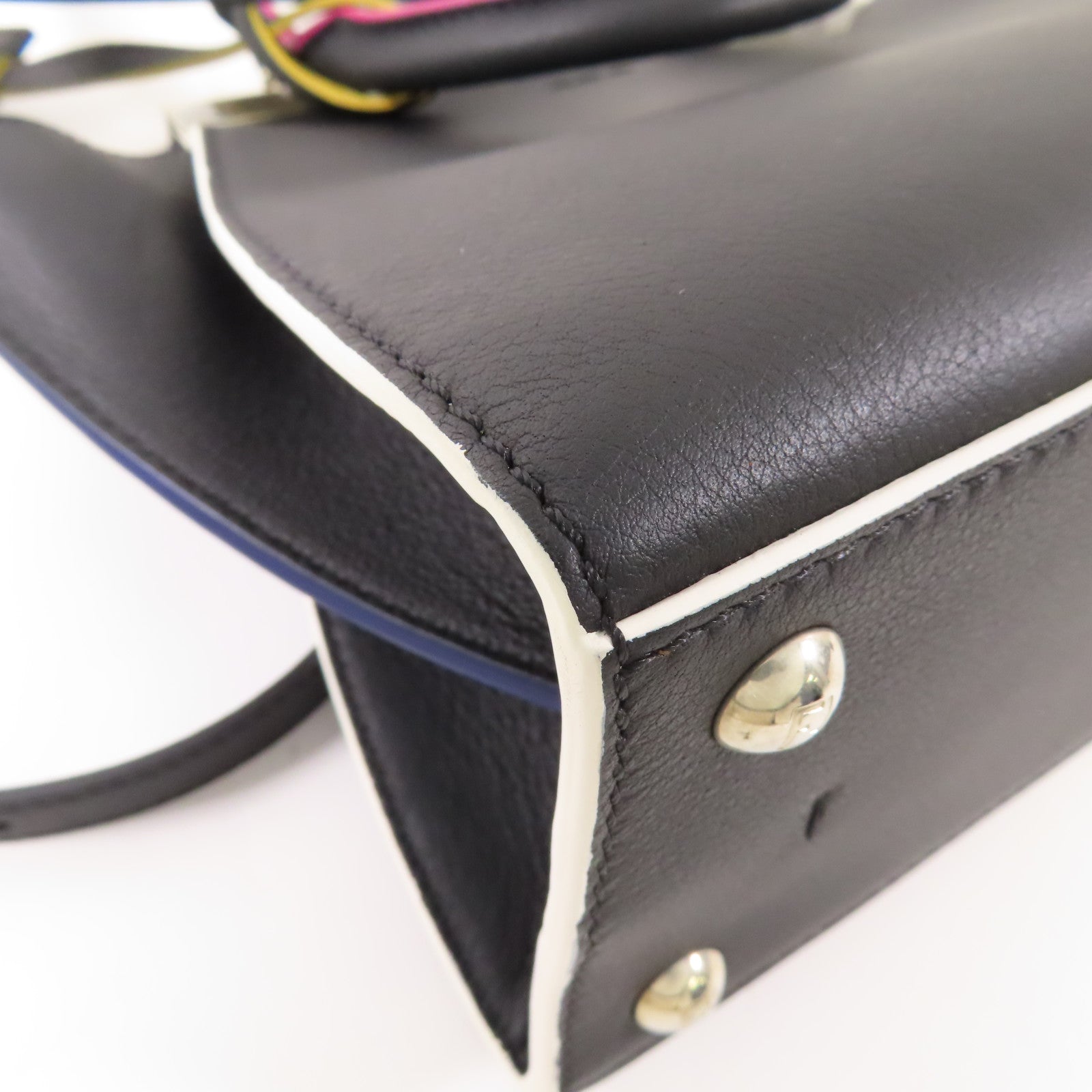 FENDI 牛皮皮革3Jours銀扣手挽肩背兩用袋