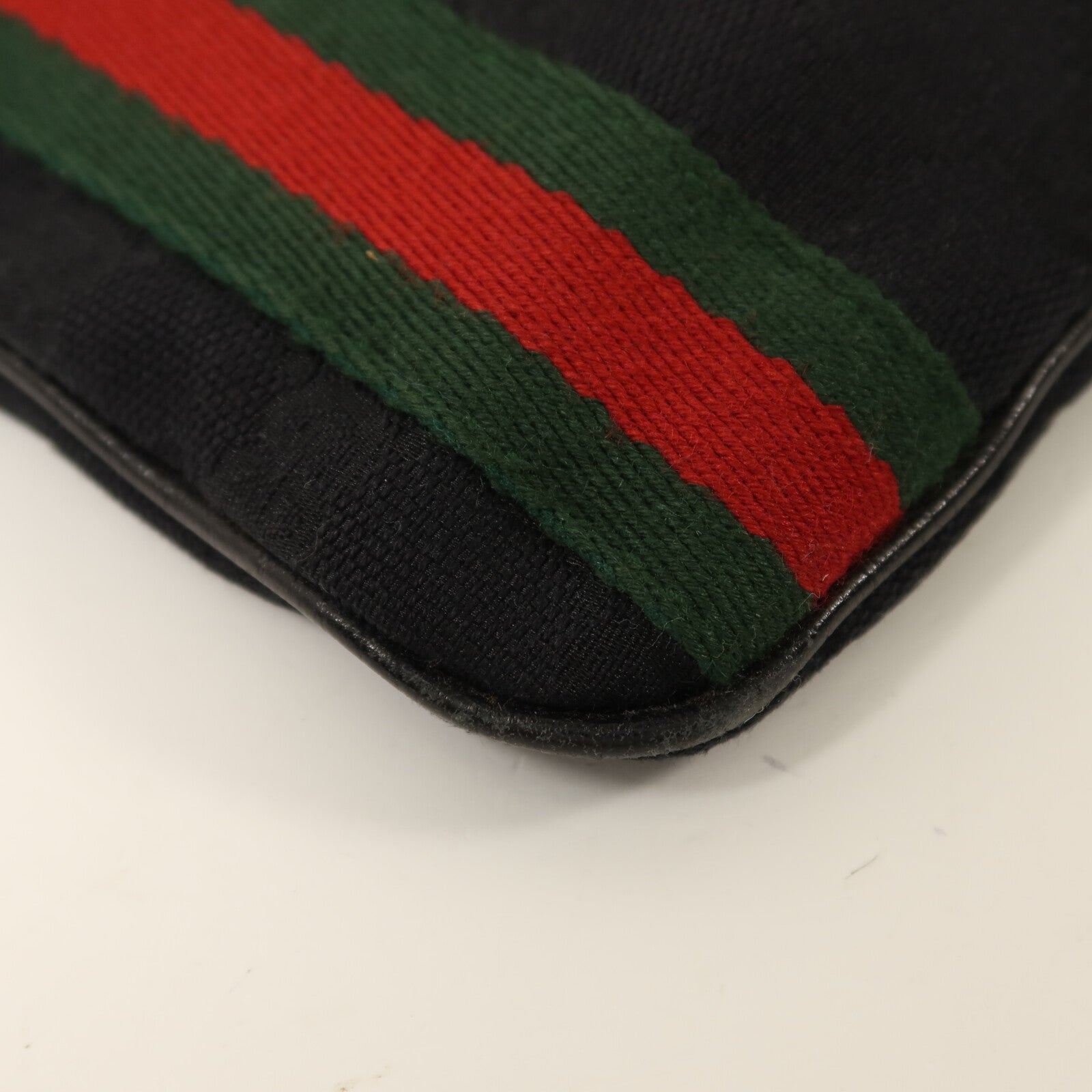 GUCCI 帆布Shoulder Bag金扣肩背袋