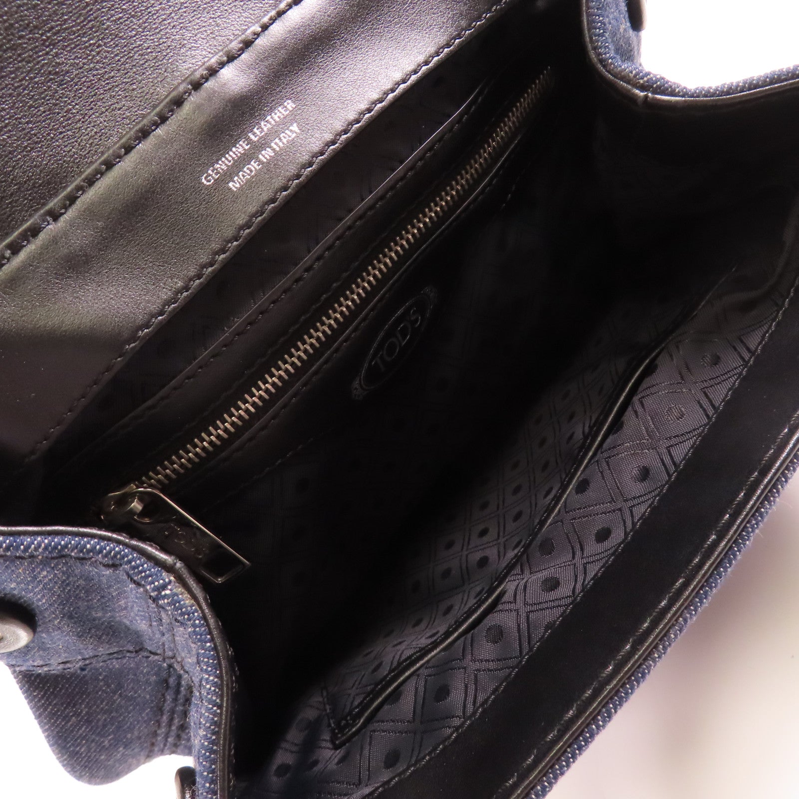 TOD'S 【激減優惠】牛仔布Backpack銀扣背包