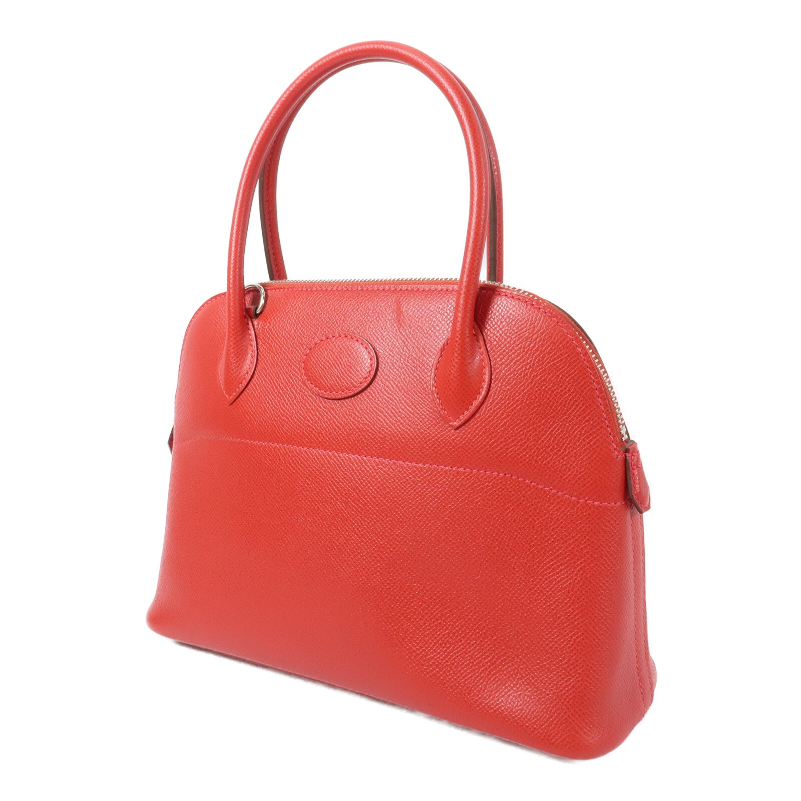 HERMES Epsom皮革Bolide 27手挽肩背兩用袋Rouge