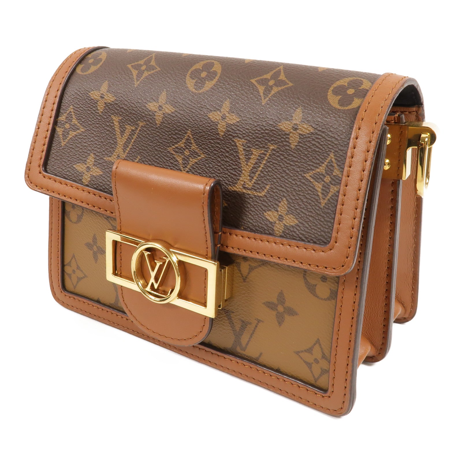 LOUIS VUITTON Monogram Reverse Mini Dauphine肩背袋
