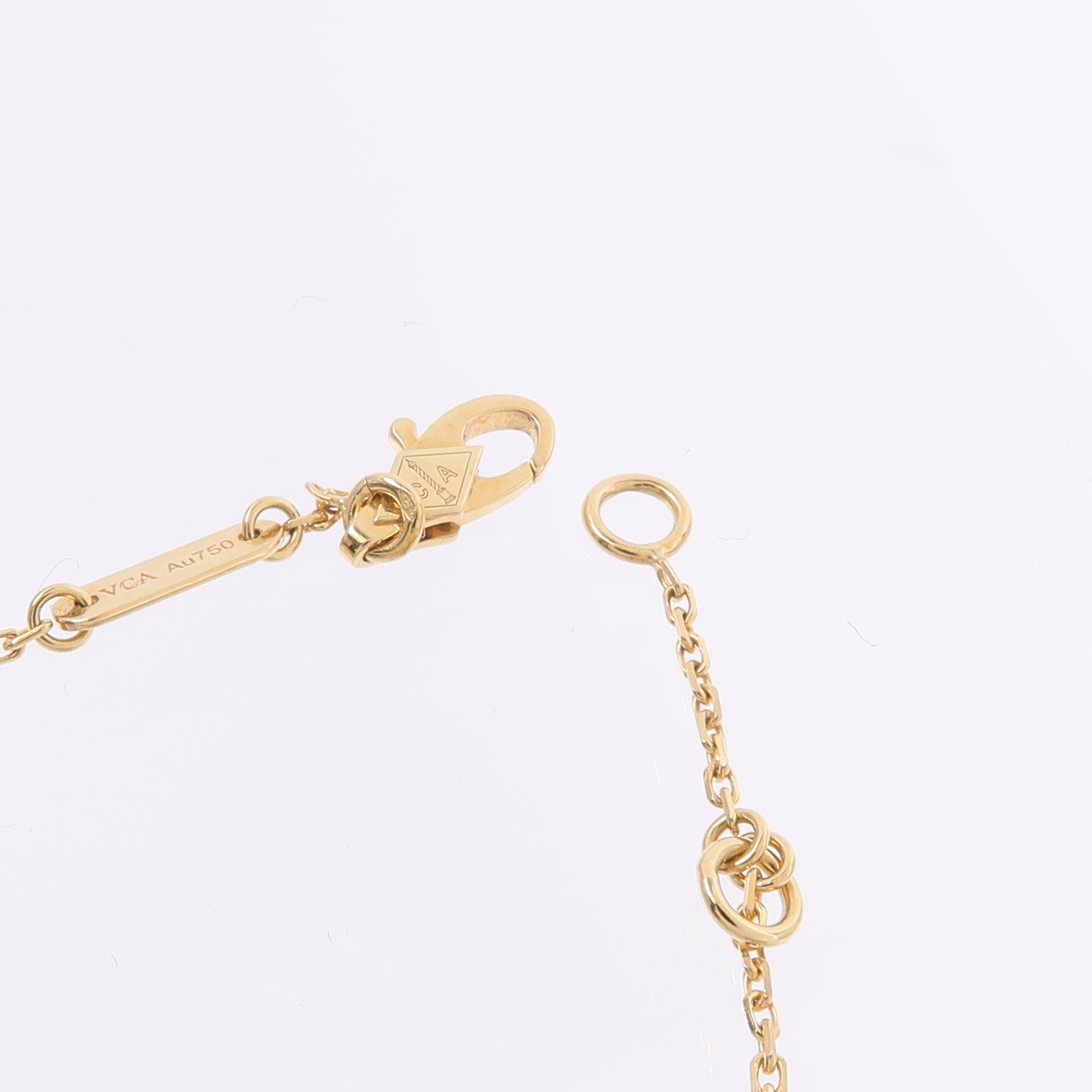 Van Cleef & Arpels 18K黃金/珍珠母貝Sweet Alhambra手鏈