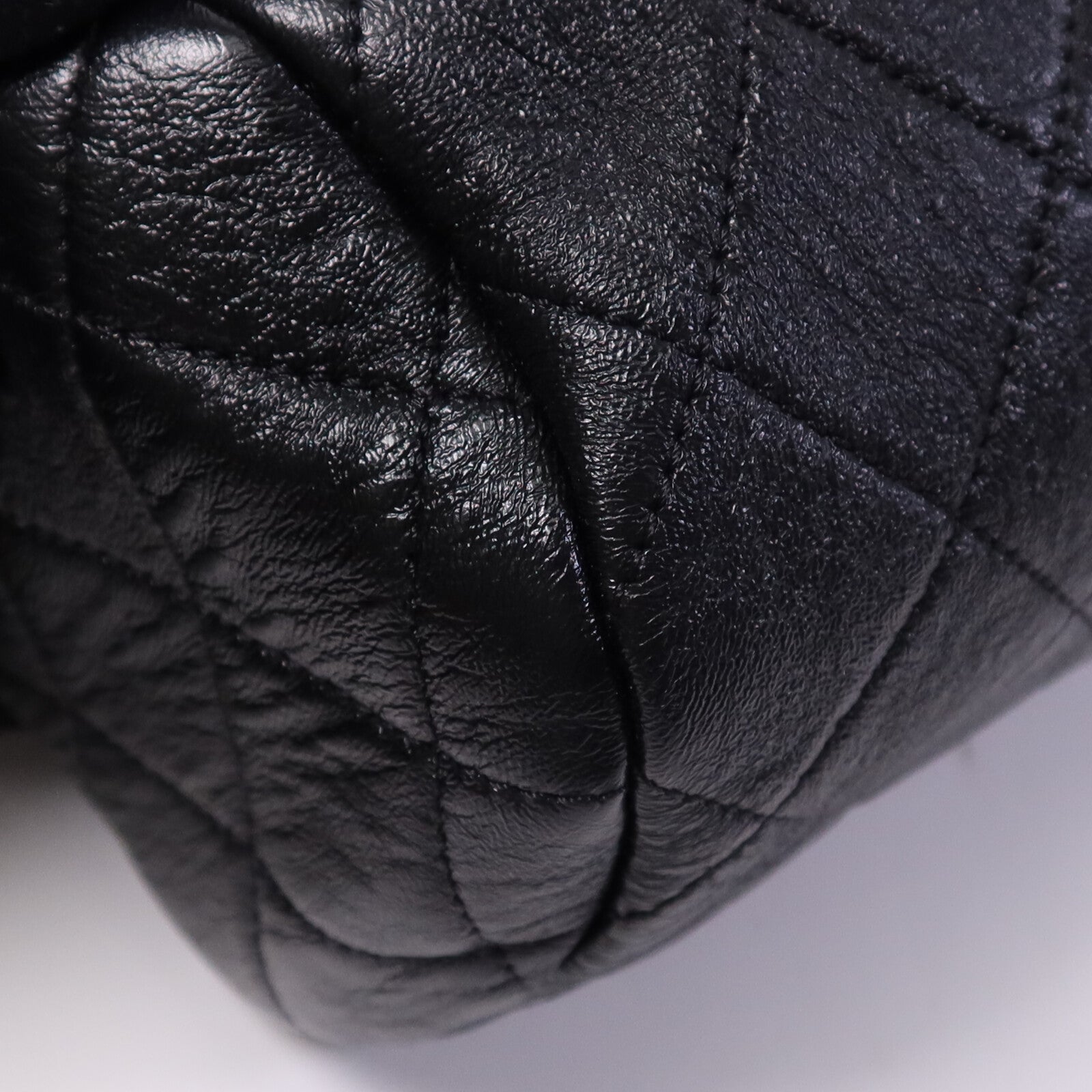 CHANEL 牛皮皮革2 Way Shoulder Bag金扣鏈帶手挽肩背兩用袋