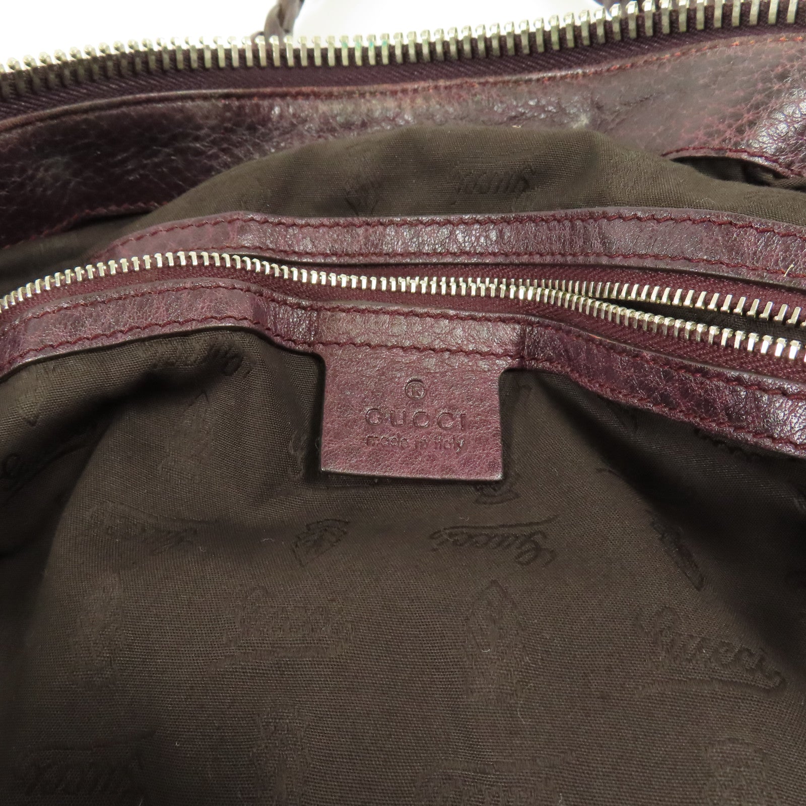 GUCCI 【激減優惠】帆布Tote Bag銀扣手挽袋