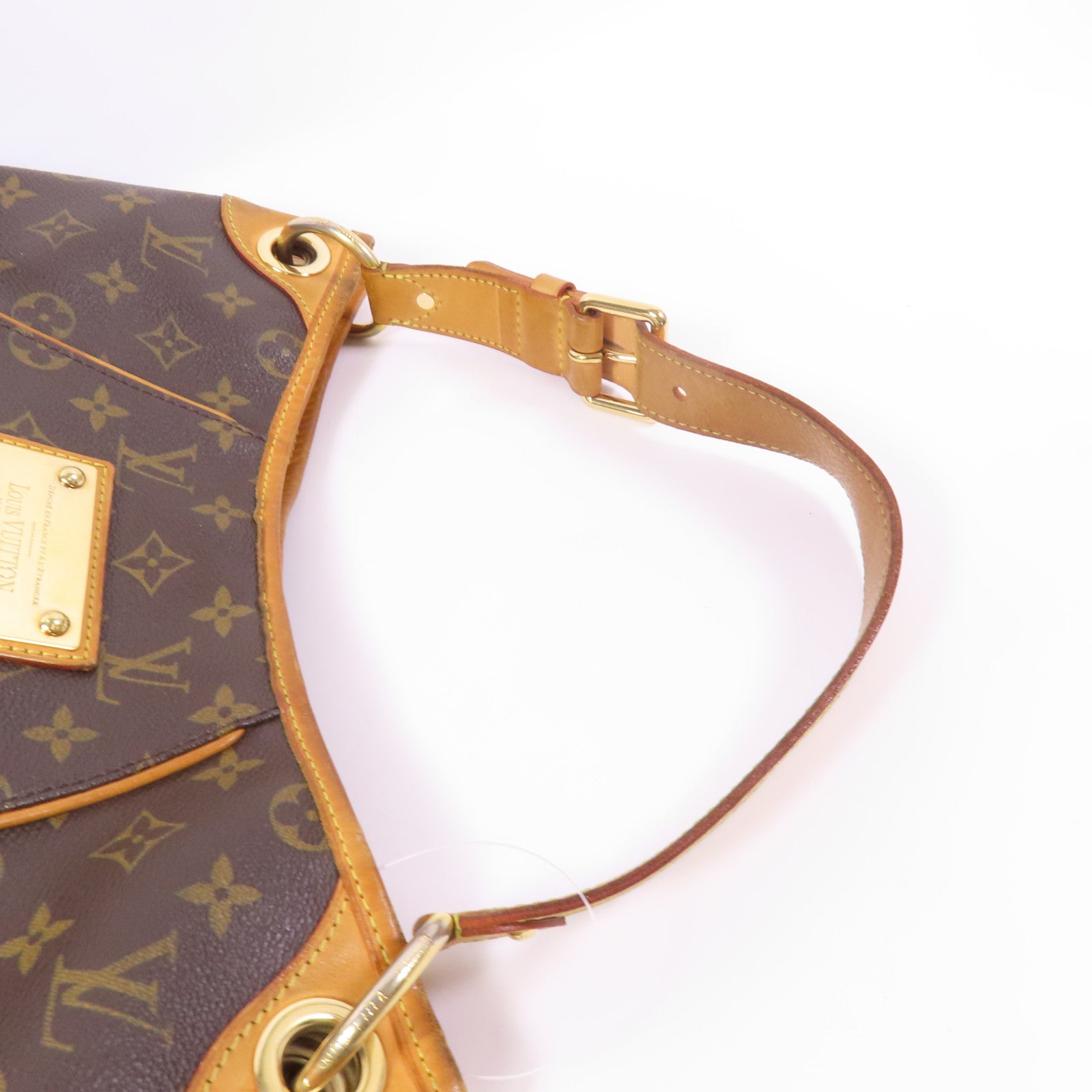 LOUIS VUITTON Monogram Galliera PM金扣肩背袋棕色
