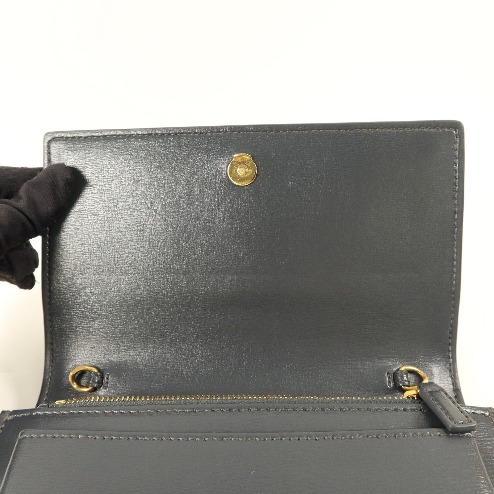 SAINT LAURENT 牛皮皮革Sunset金扣手挽肩背兩用袋