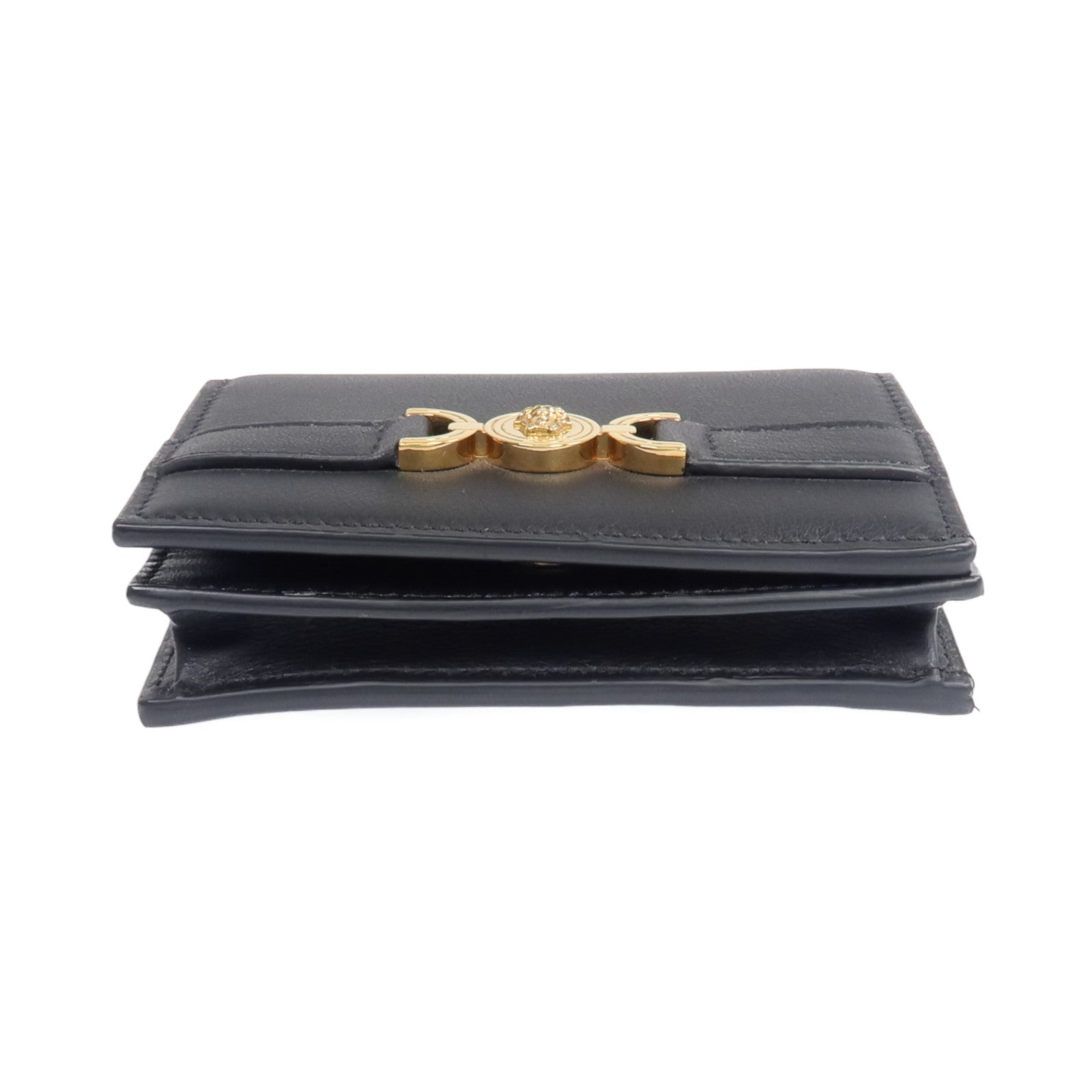 VERSACE 羊皮皮革Medusa '95 Fold Wallet 金扣錢包