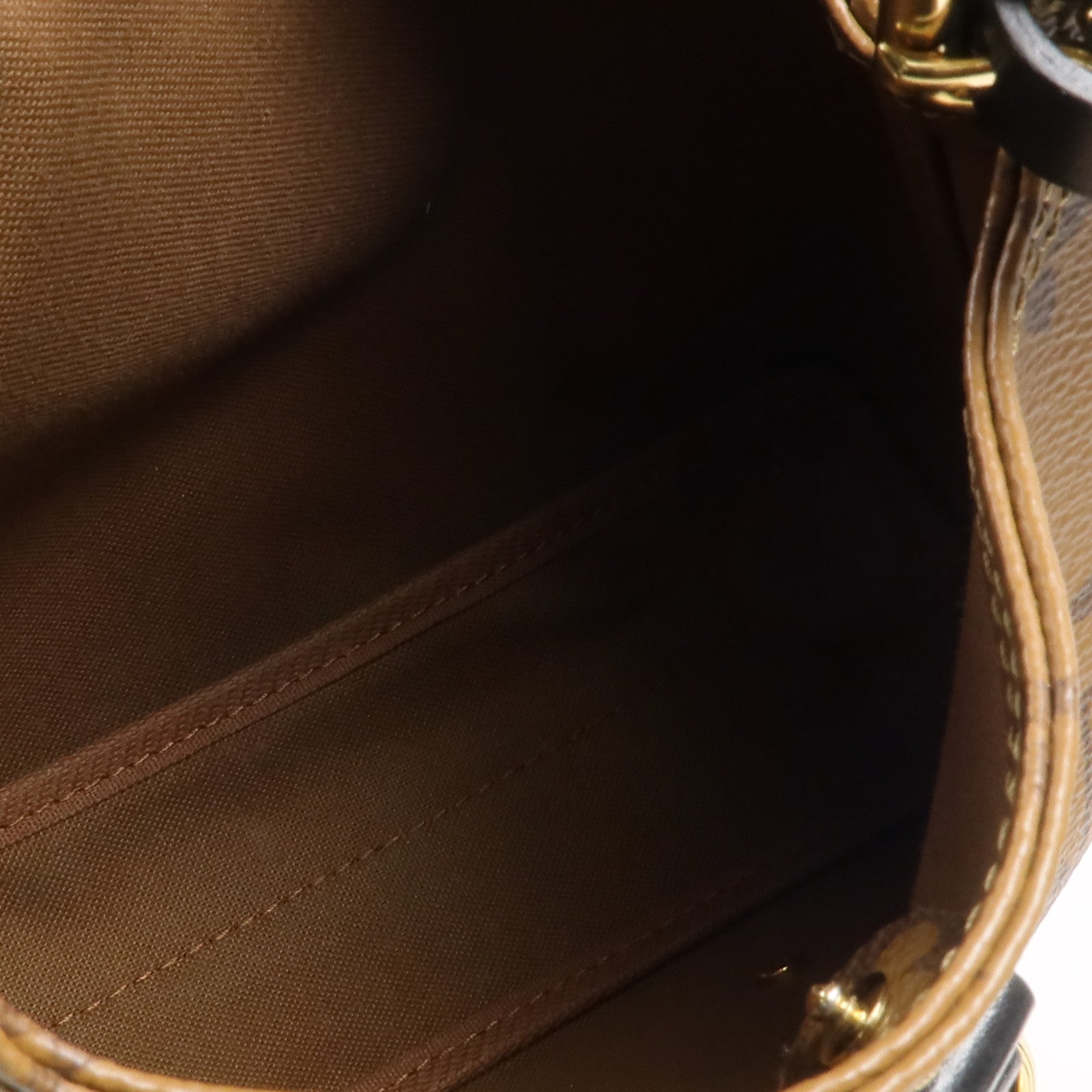 LOUIS VUITTON Monogram Reverse Atlantis BB金扣手挽肩背兩用袋