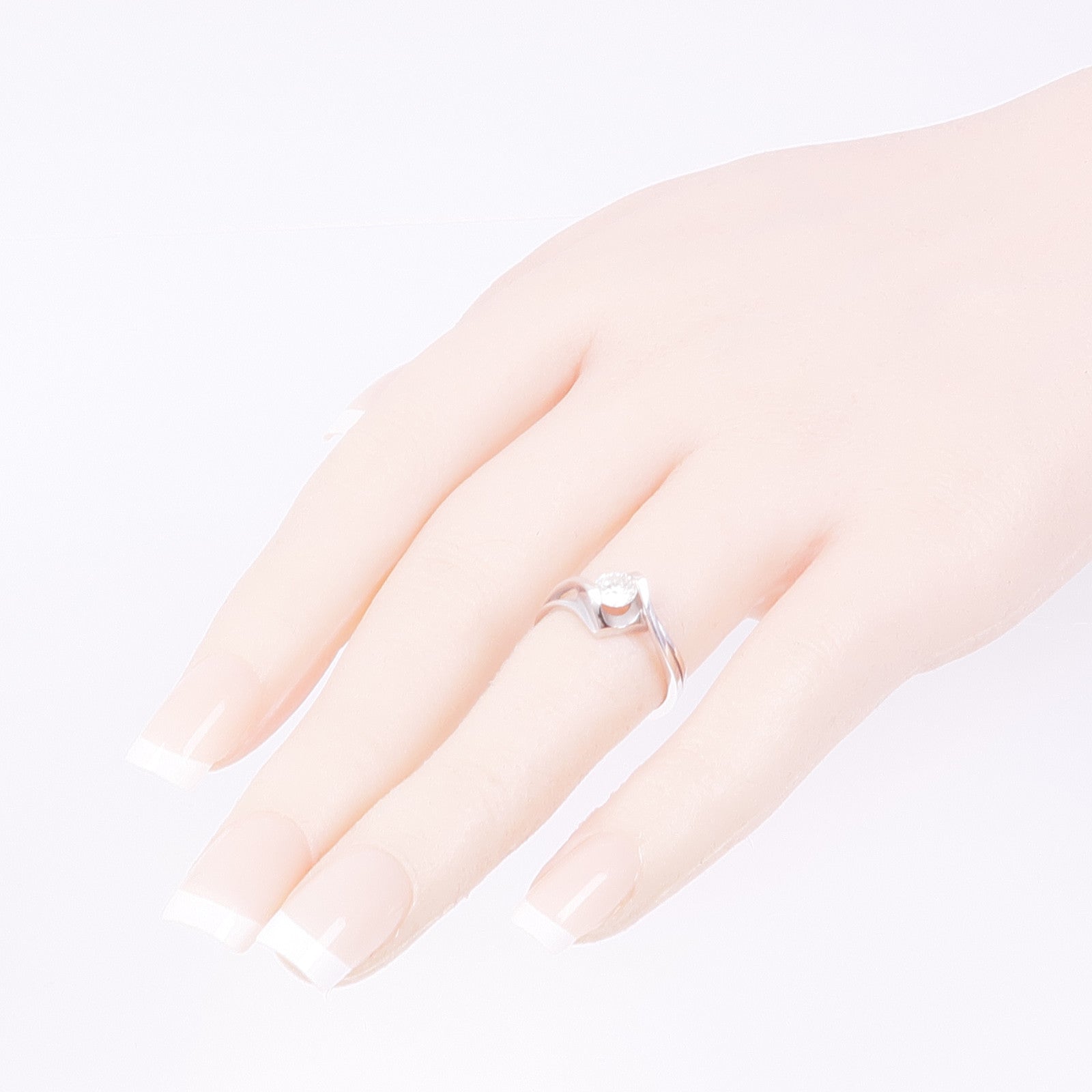 JEWELRY 【激減優惠】18K白金Diamond Ring鑽石戒指US#5.5