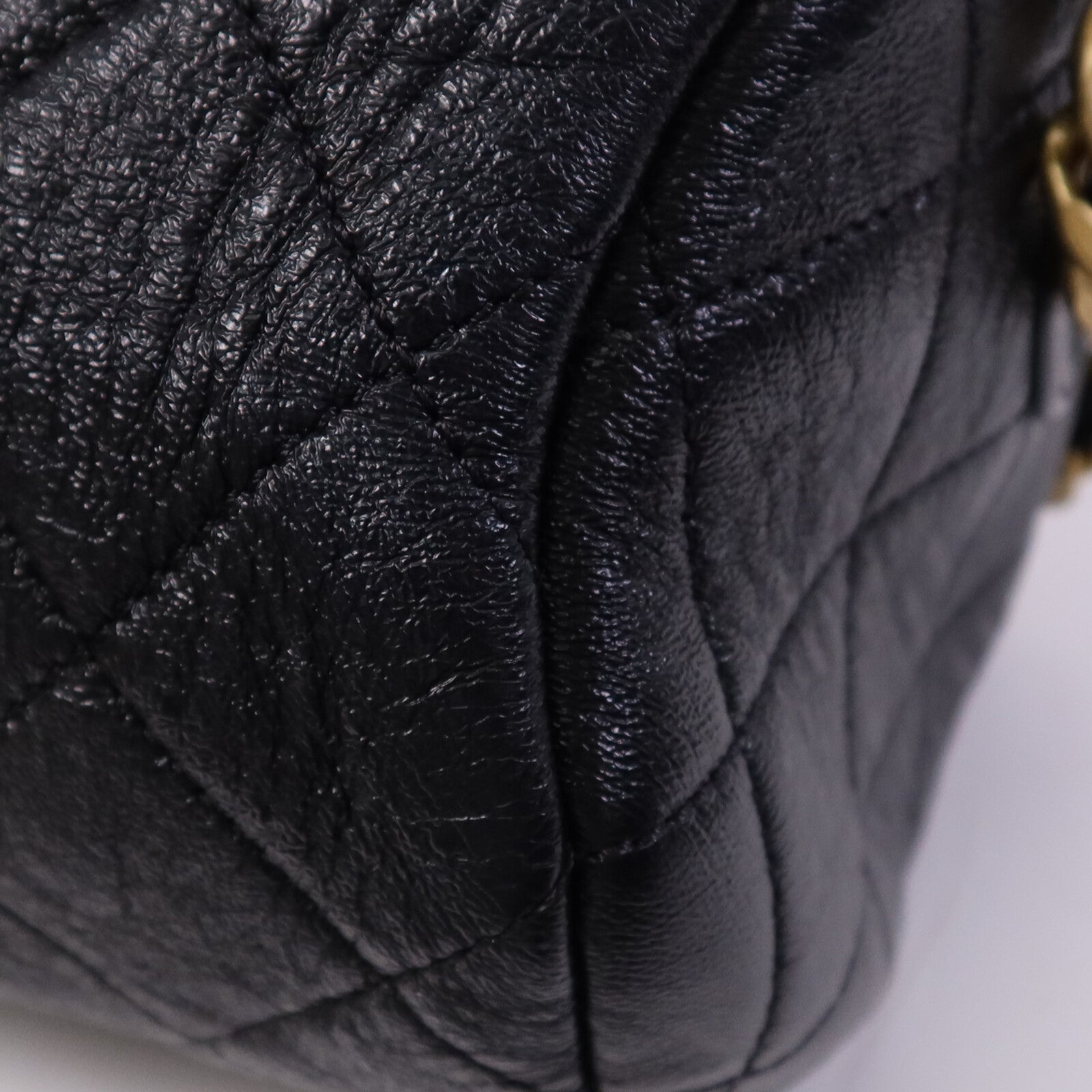 CHANEL 牛皮皮革2 Way Shoulder Bag金扣鏈帶手挽肩背兩用袋